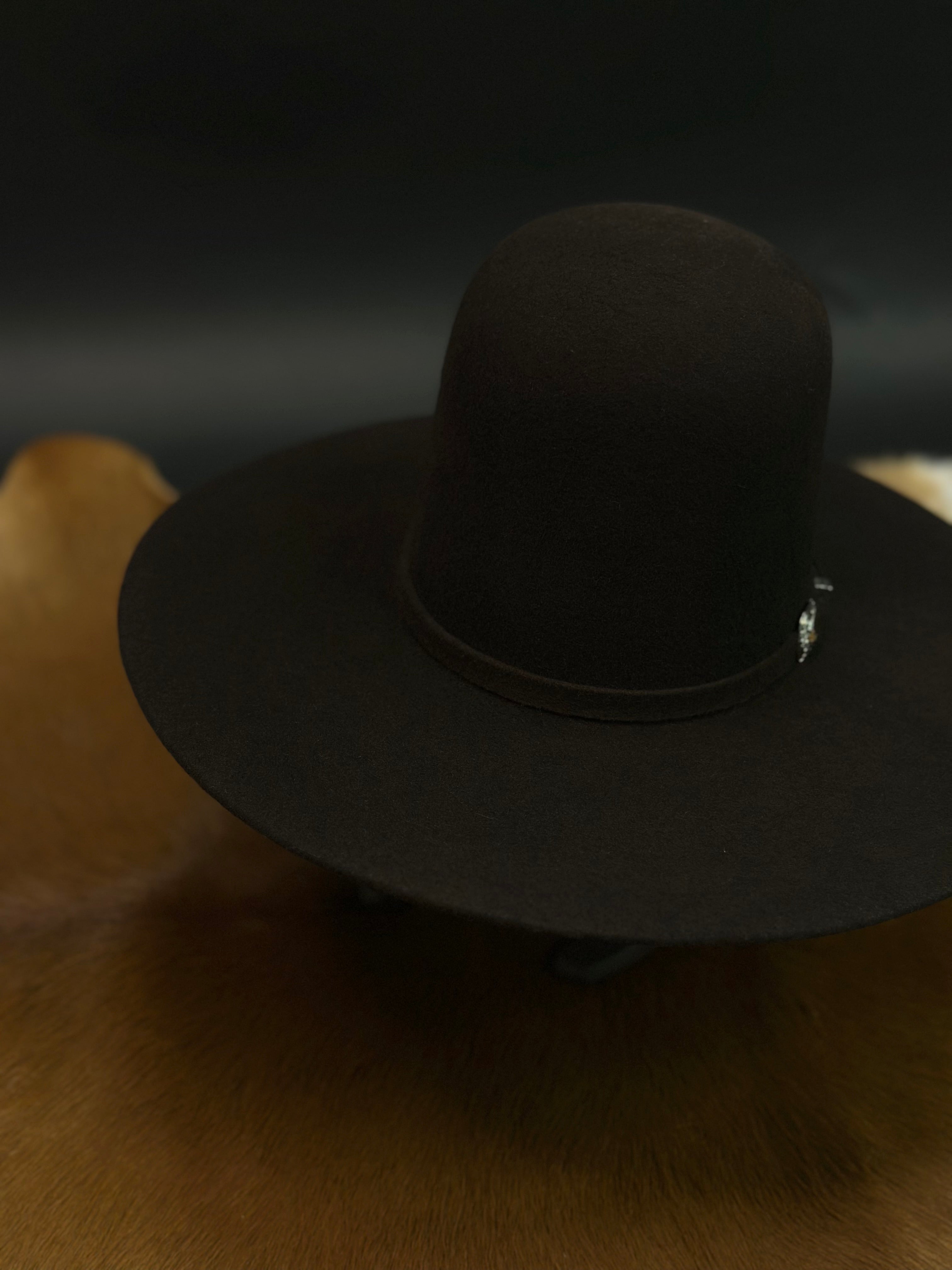 RDR KID CHOCOLATE OPEN CROWN FELT HAT