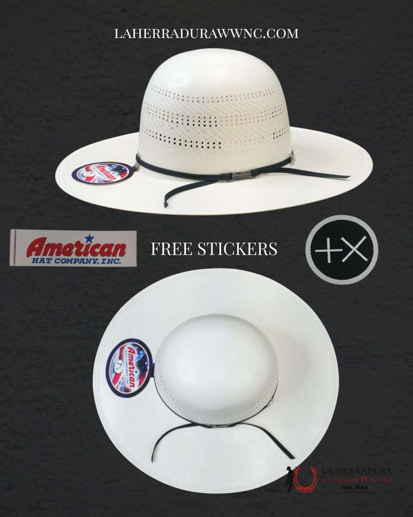 7400 AMERICAN HAT OPEN CROWN STRAW HAT STYLE