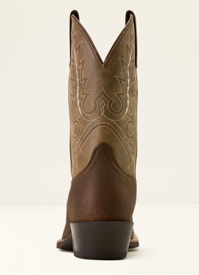 ARIAT MENS BOOT SPORT OUTFITTER TAN ELEPHANT PRINT/ DRIFTWOOD TAN WIDE SQUARE 10074222