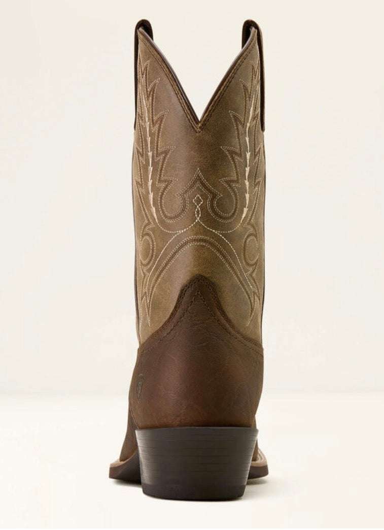 ARIAT MENS BOOT SPORT OUTFITTER TAN ELEPHANT PRINT/ DRIFTWOOD TAN WIDE SQUARE 10074222 Laherradurawwnc.com