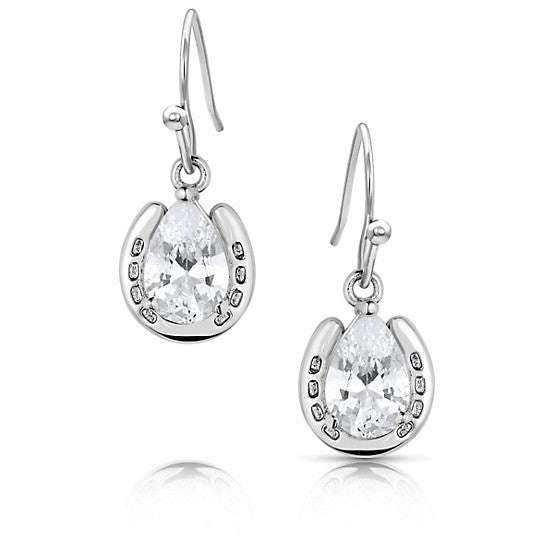 Montana Silversmith AQHA Lucky Trot Earrings QER5973 Laherradurawwnc.com