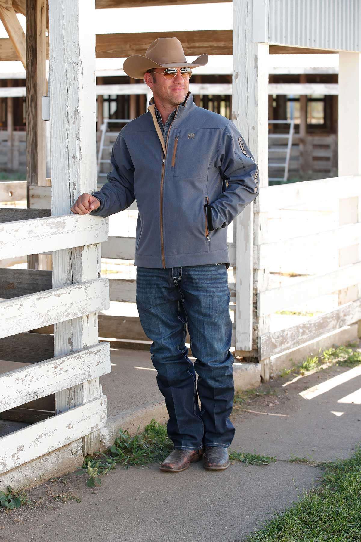 CINCH MENS BONDED JACKET BLUE-MWJ1567015 Laherradurawwnc.com