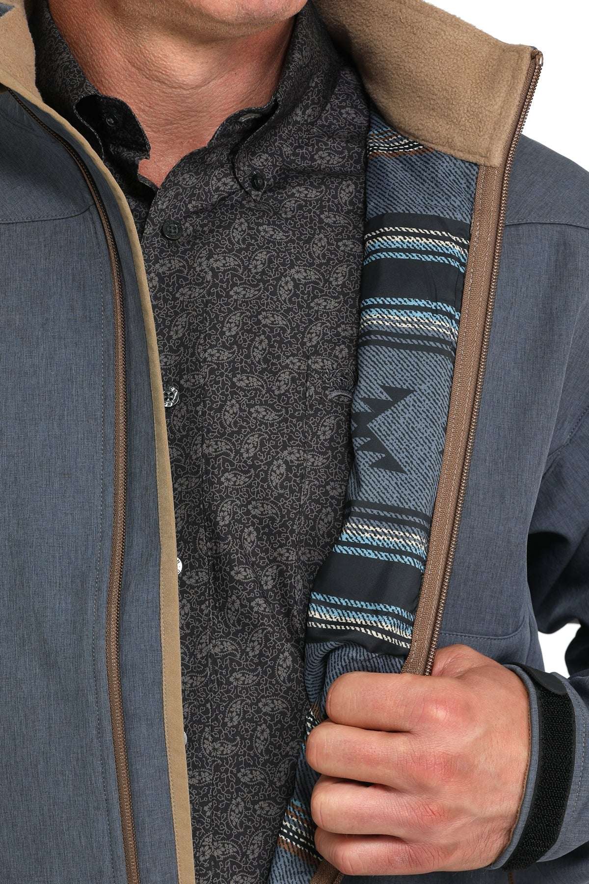 CINCH MENS BONDED JACKET BLUE-MWJ1567015 Laherradurawwnc.com