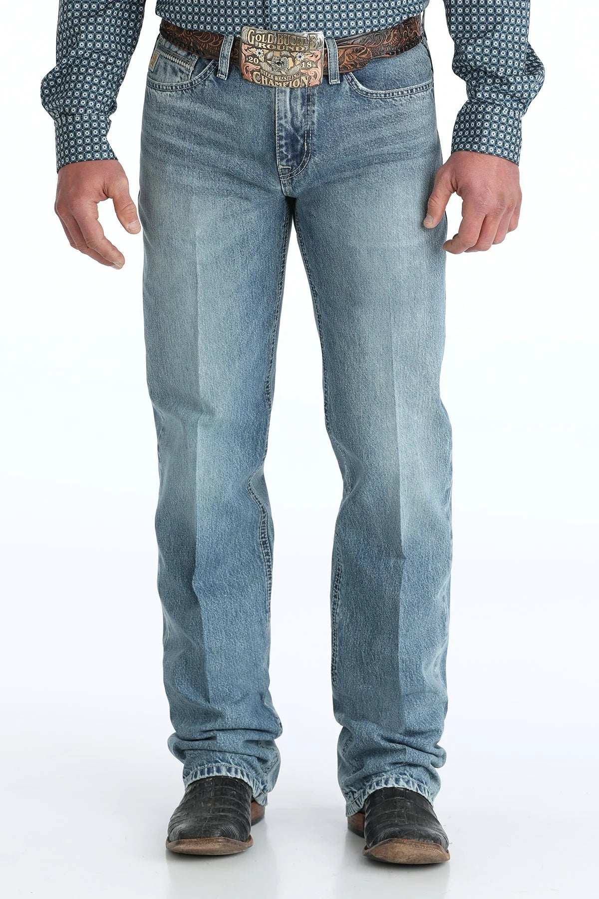 MENS CINCH JEAN GRANT IND RELAXED FIT LIGTH STONE MB33037001