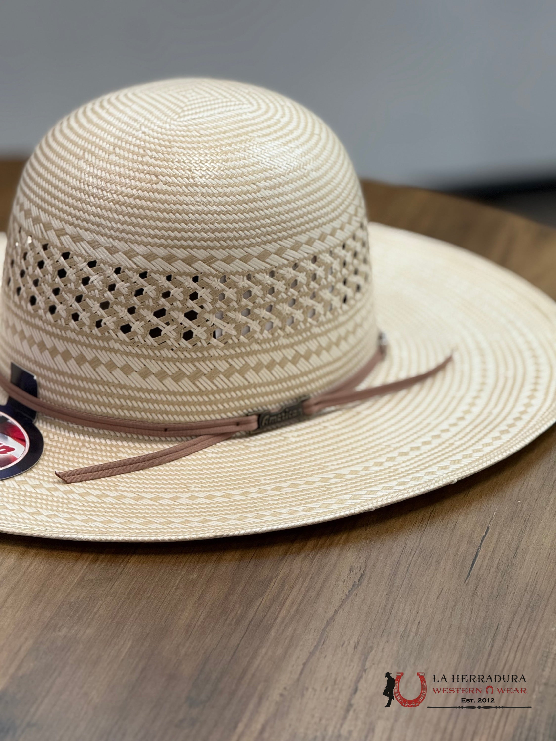 AMERICAN HAT OPEN CROWN STRAW HAT STYLE 7700 TEJANA