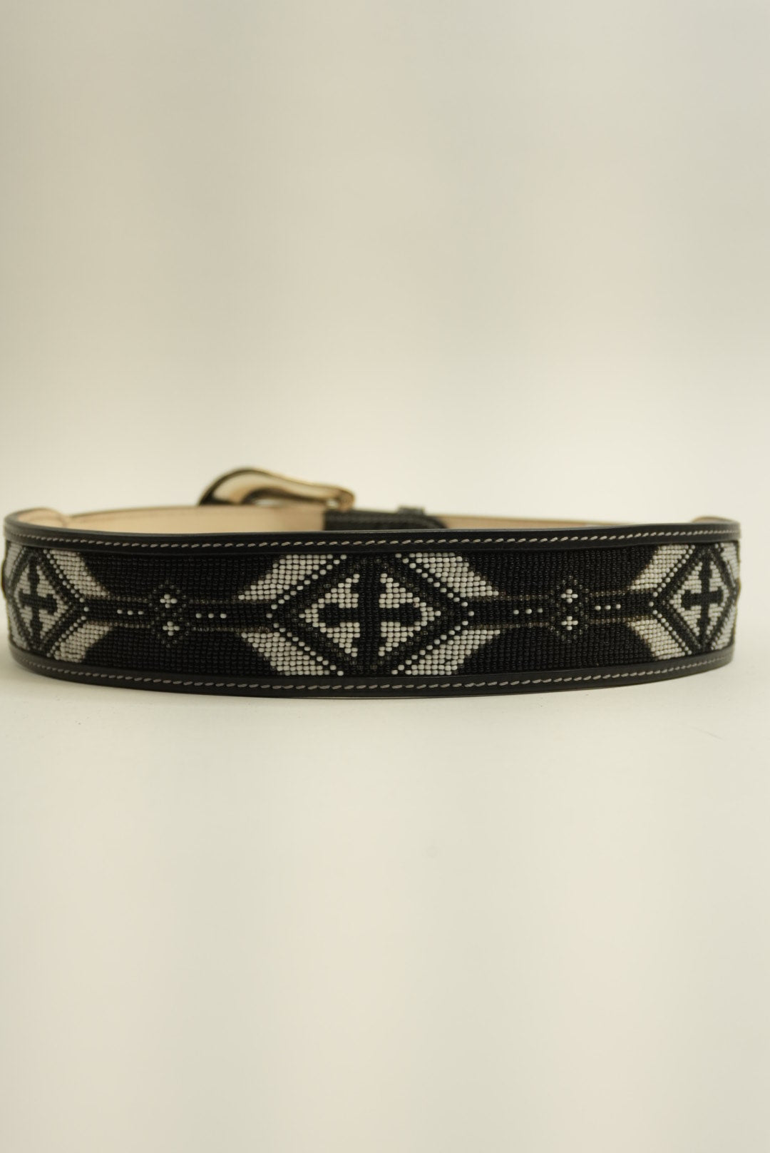 LA HERRADURA BELT AZTEC BLACK/WHITE NEW DESIGN