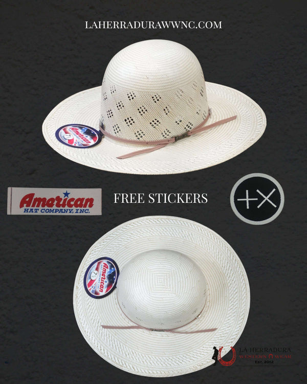 SOMBRERO DE PAJA ABIERTO 7800 AMERICAN HAT ESTILO CORONA