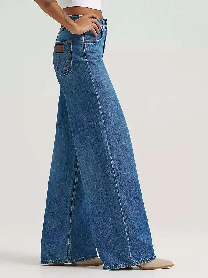 WOMEN'S WRANGLER RETRO BAILEY HIGH RISE WIDE LEG JEAN - 112359363 Laherradurawwnc.com