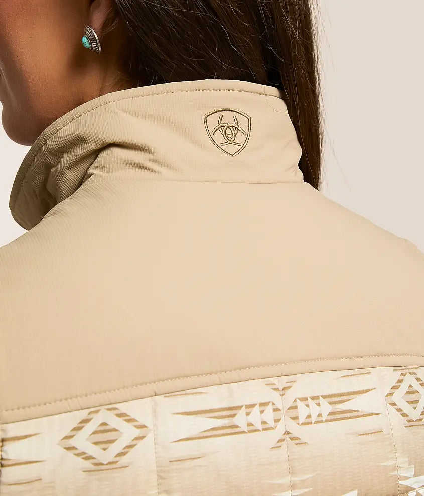 ARIAT WOMEN VEST CRUIS SAVANNAH TAN/DUNE PRINT 10062553