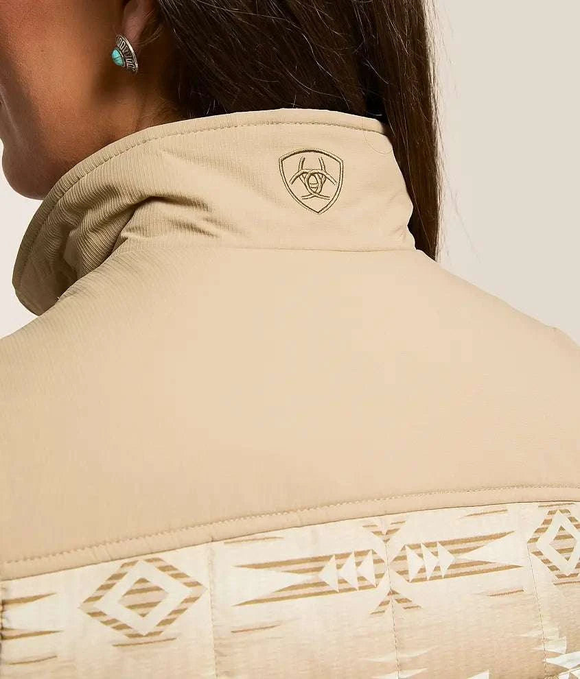 ARIAT WOMEN VEST CRUIS SAVANNAH TAN/DUNE PRINT 10062553 Laherradurawwnc.com