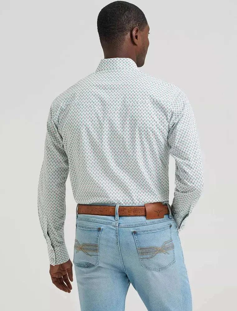 MEN WRANGLER 20X WHITE LONG SLEEVE - 112378711 Laherradurawwnc.com