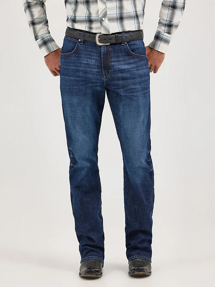 WRANGLER MEN'S JEANS RETRO RELAXED BOOT BLUE 112370633 WRT20