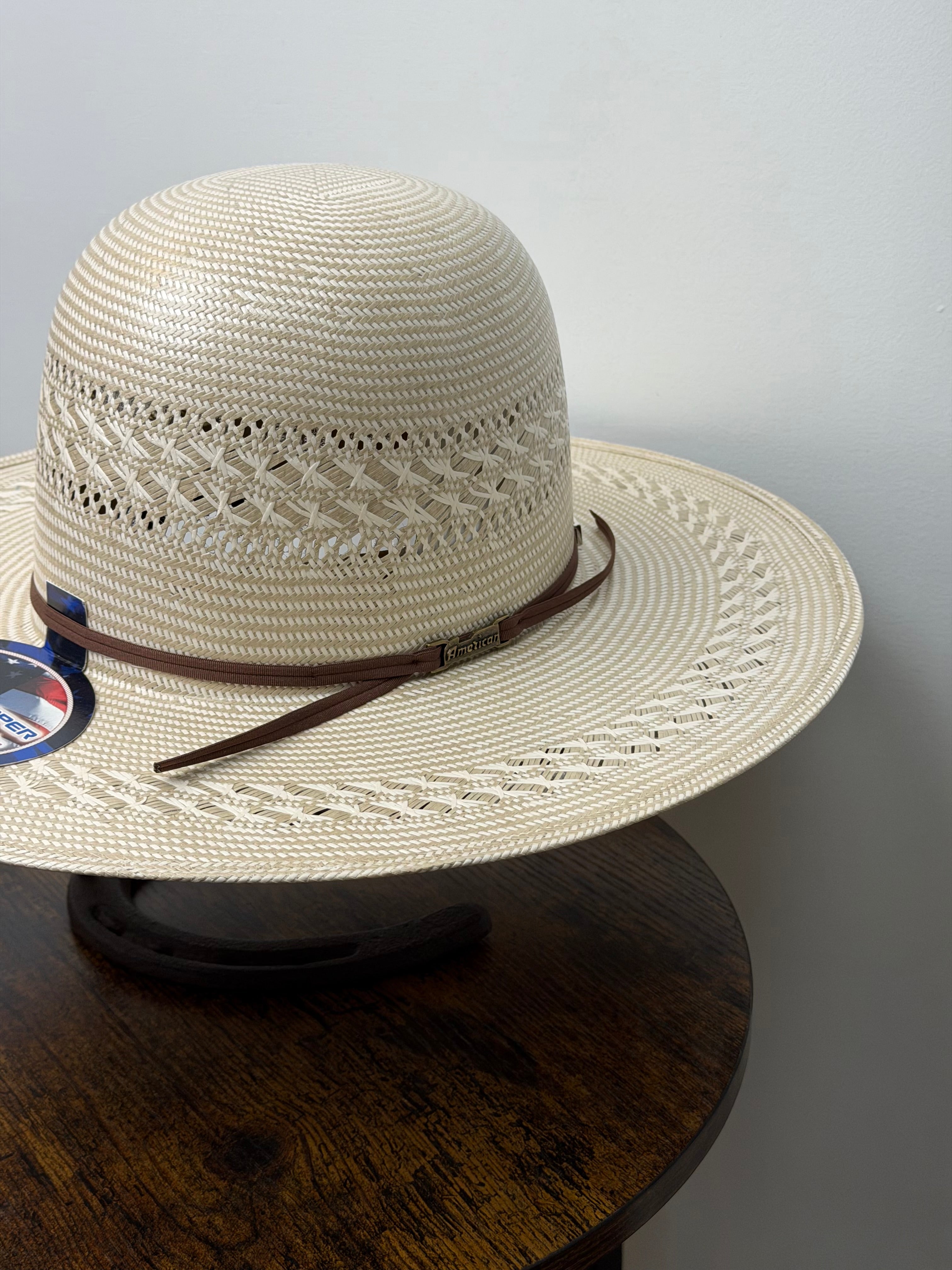 8810 AMERICAN HAT OPEN CROWN STRAW HAT STYLE