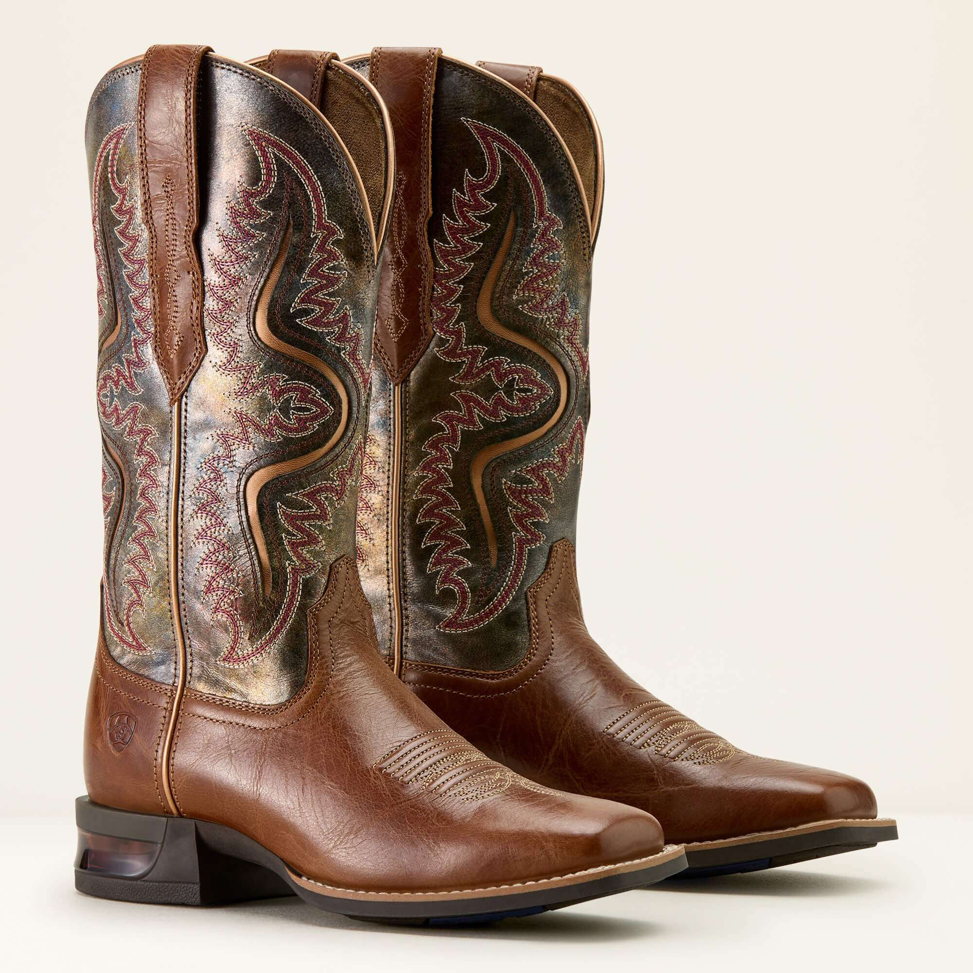 WOMENS ARIAT CAPTIVATE DARK TAN /TITANIUM WIDE SQUARE TOE 10063894 Laherradurawwnc.com