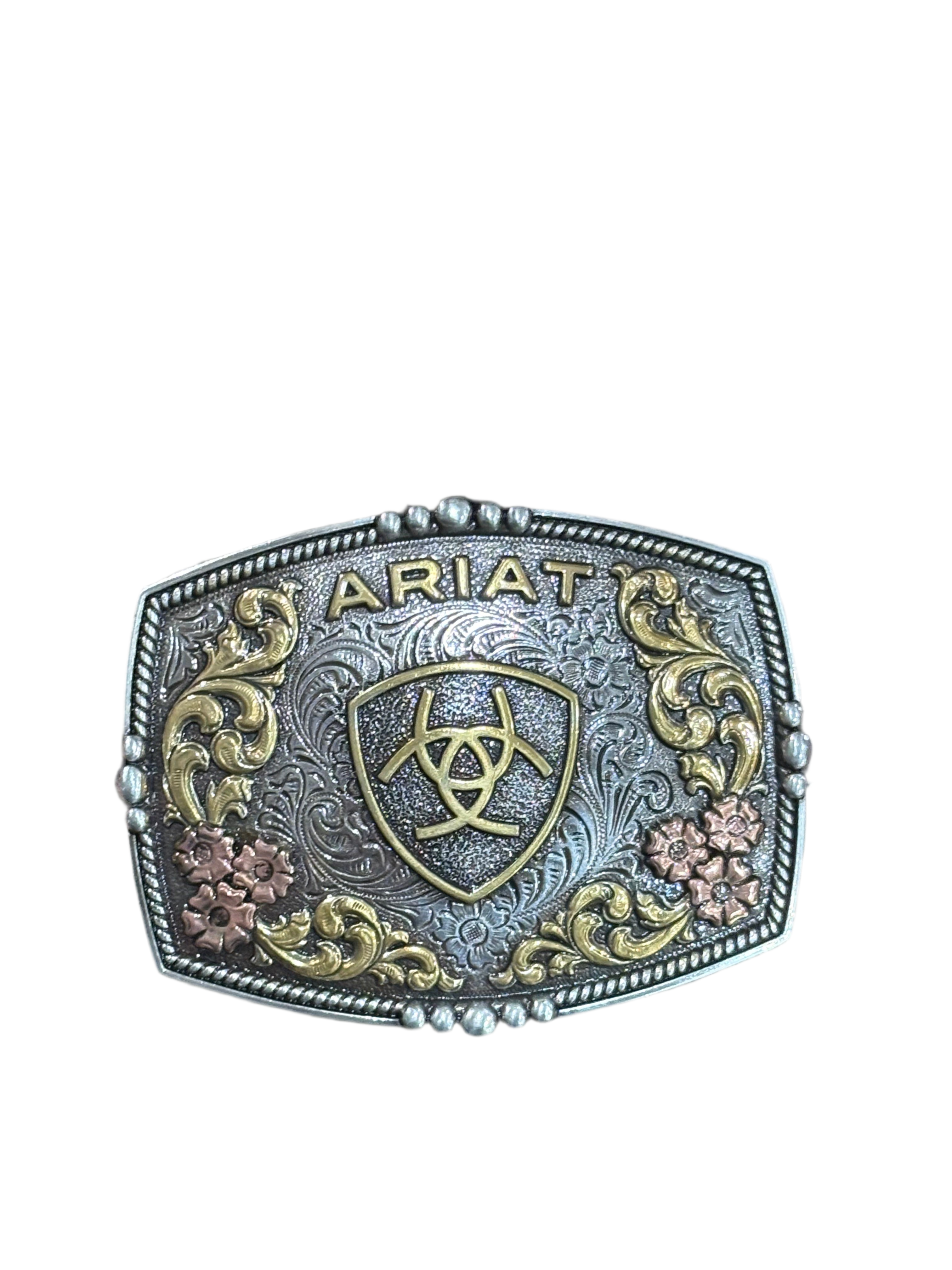 ARIAT ROSE GOLD AND GOLD SQUARE BUCKLE -A37066