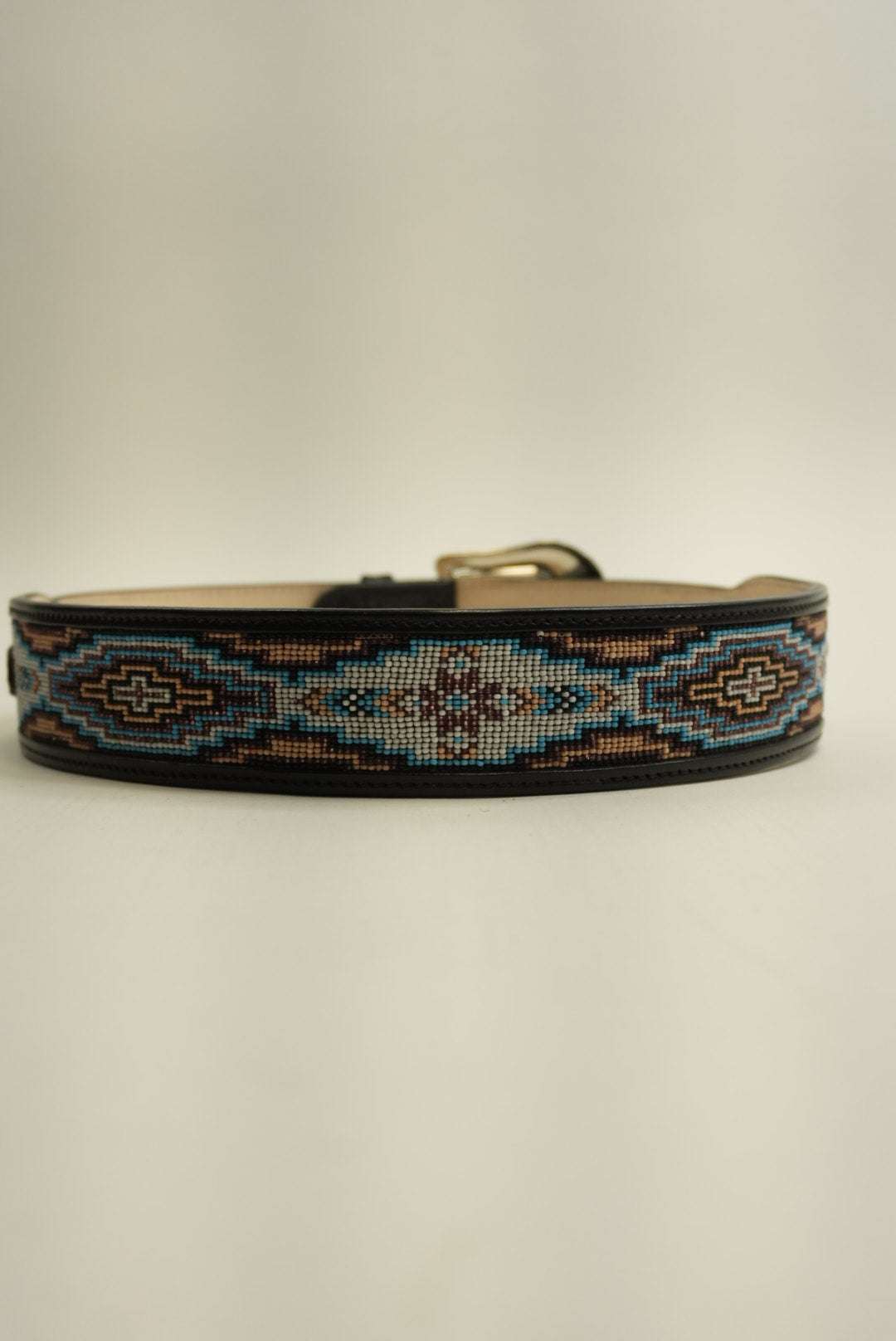 LA HERRADURA BELT AZTEC BLACK/ BLUE WITH WHITE NEW DESIGN Laherradurawwnc.com