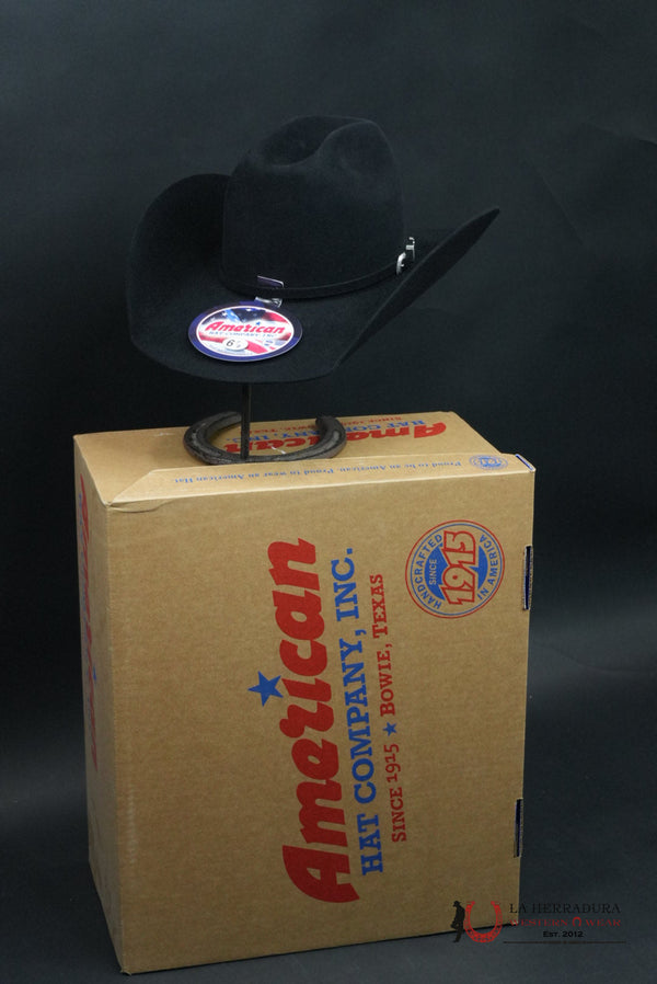 7X American Felt Hat Black RC