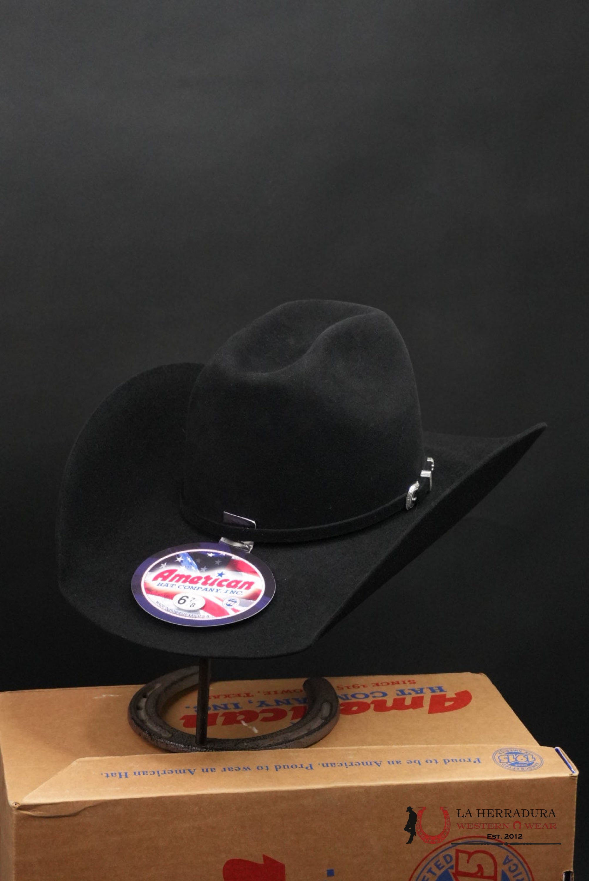 7X American Felt Hat Black TEJANA