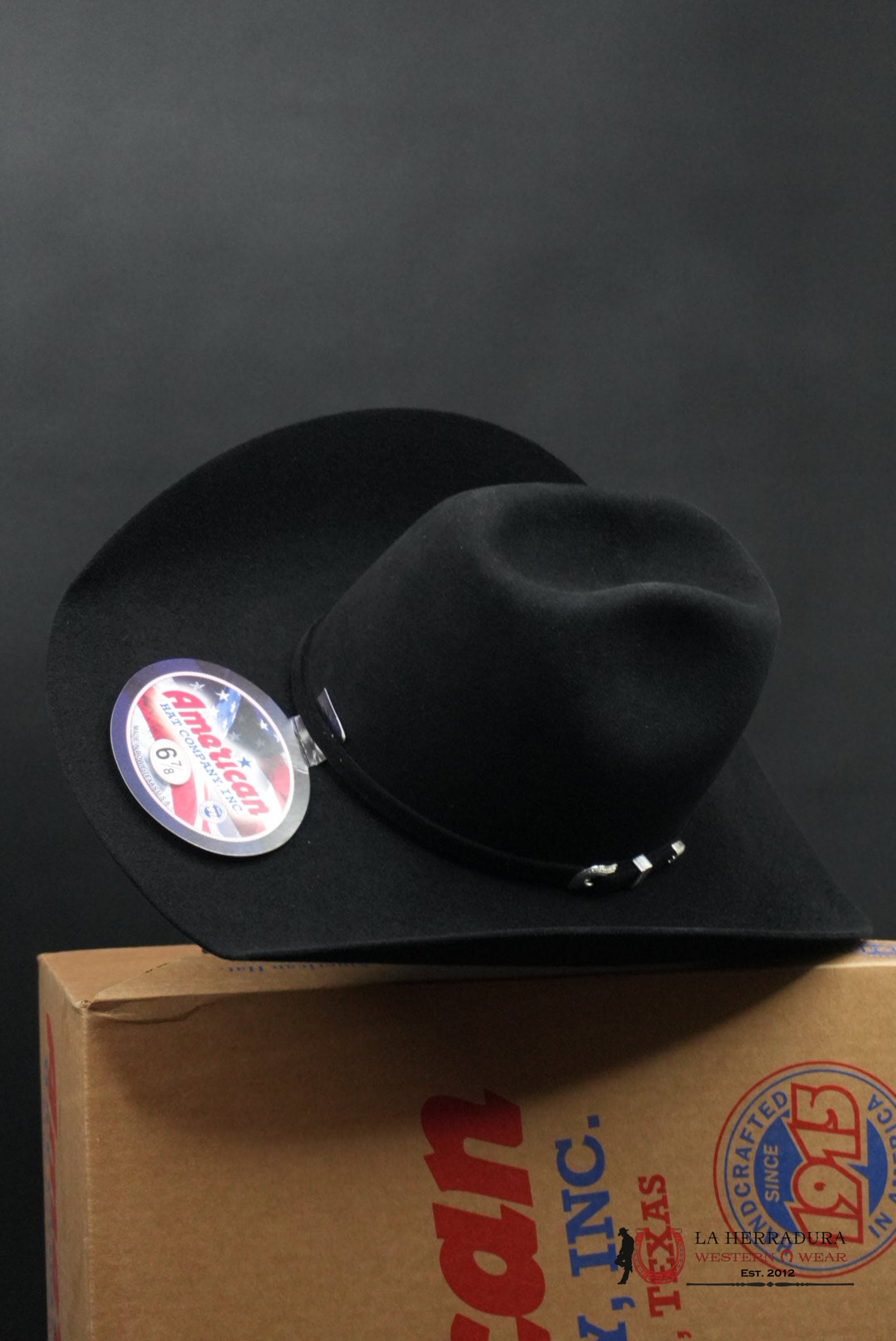 7X American Felt Hat Black TEJANA