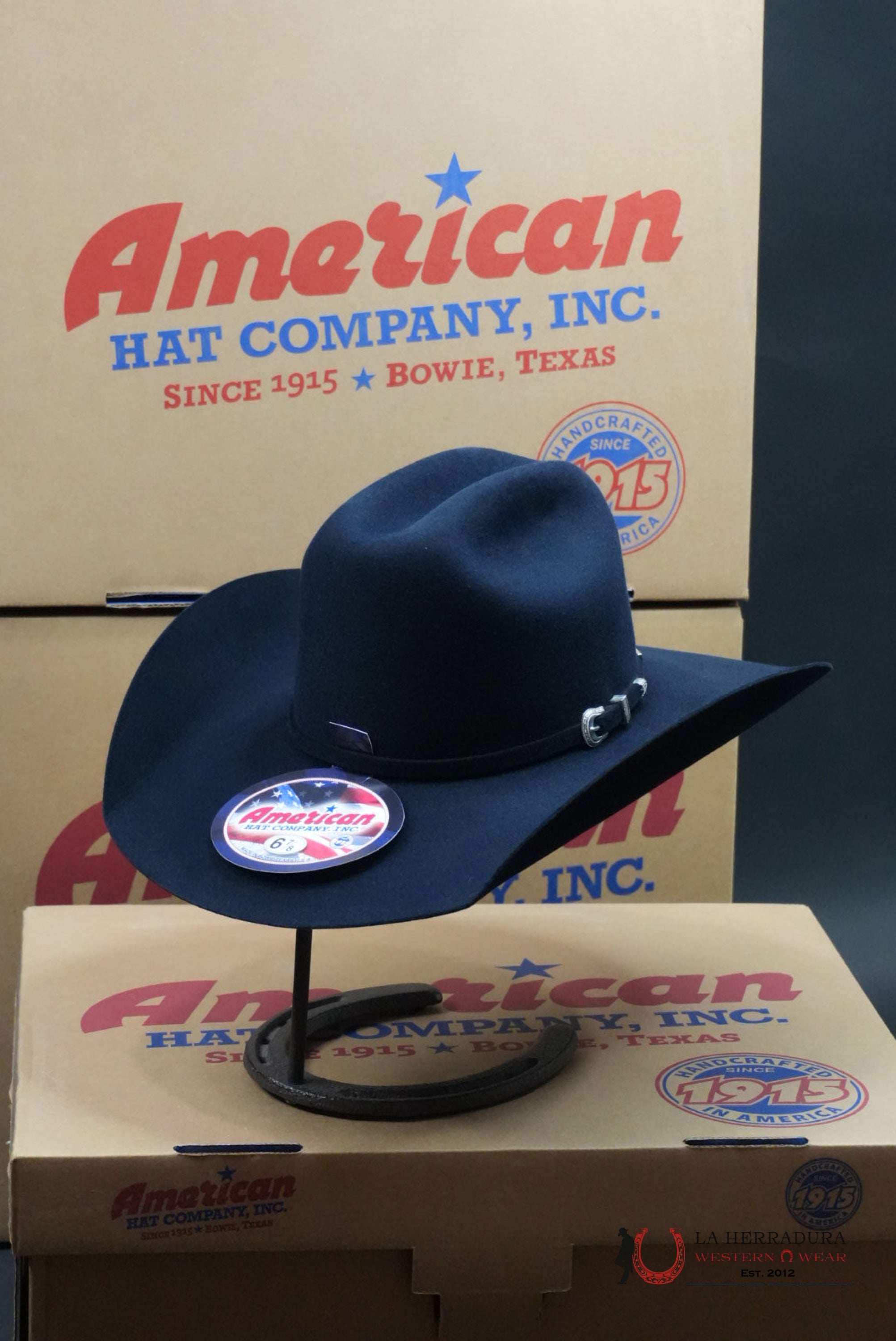 7X American Felt Hat Midnight Blue TEJANA
