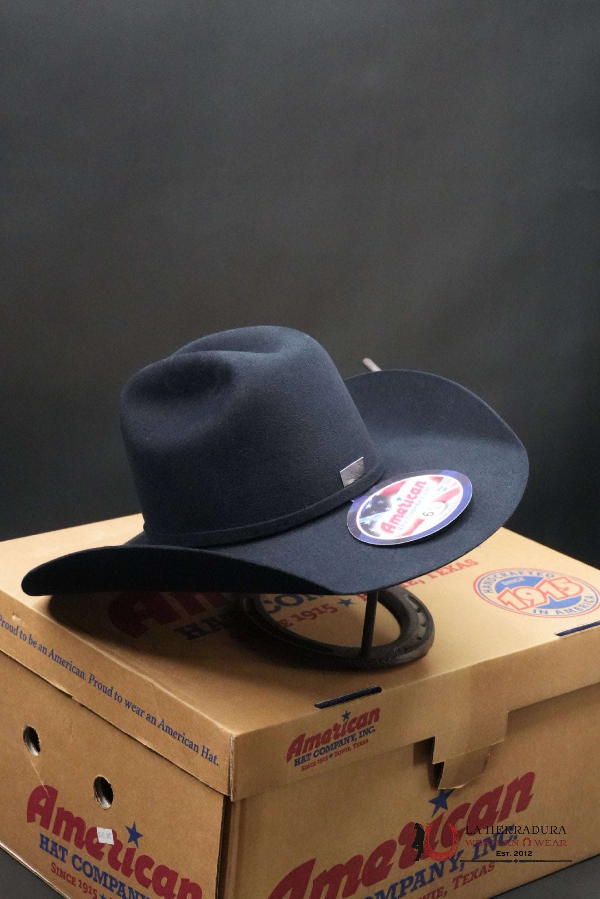 7X American Felt Hat Midnight Blue TEJANA