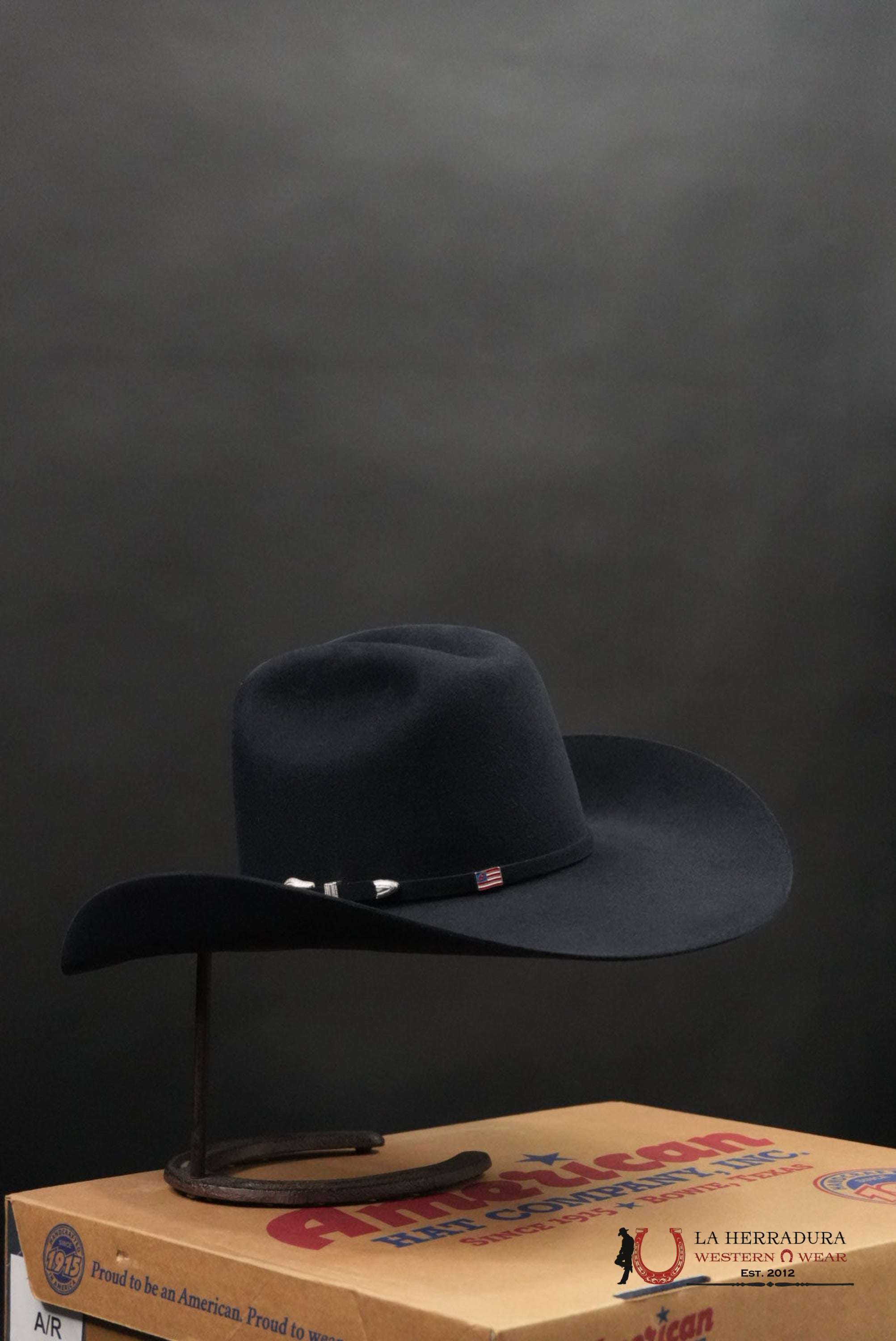 7X American Felt Hat Midnight Blue TEJANA