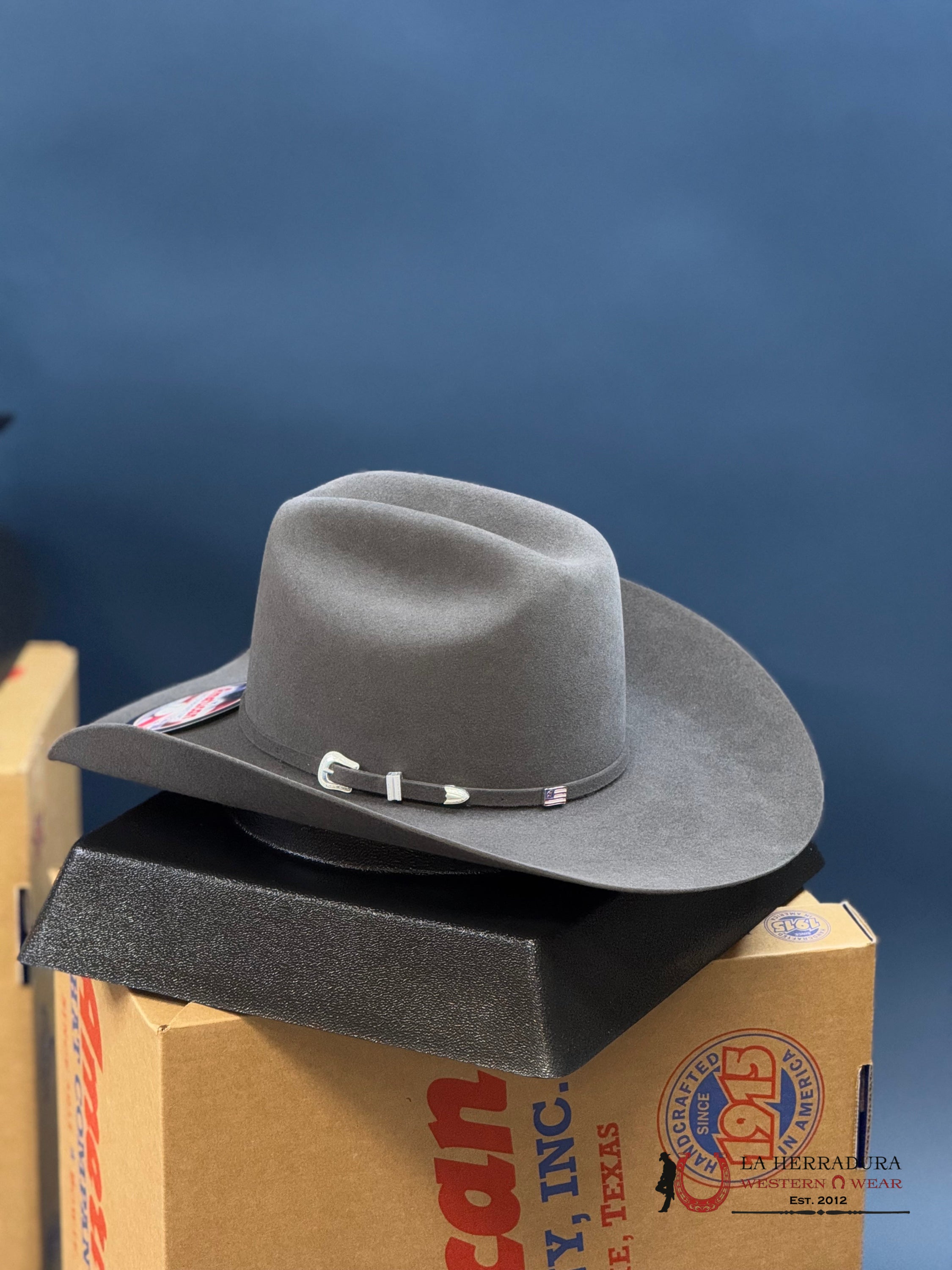 7X American Felt Hat Steel Tejana