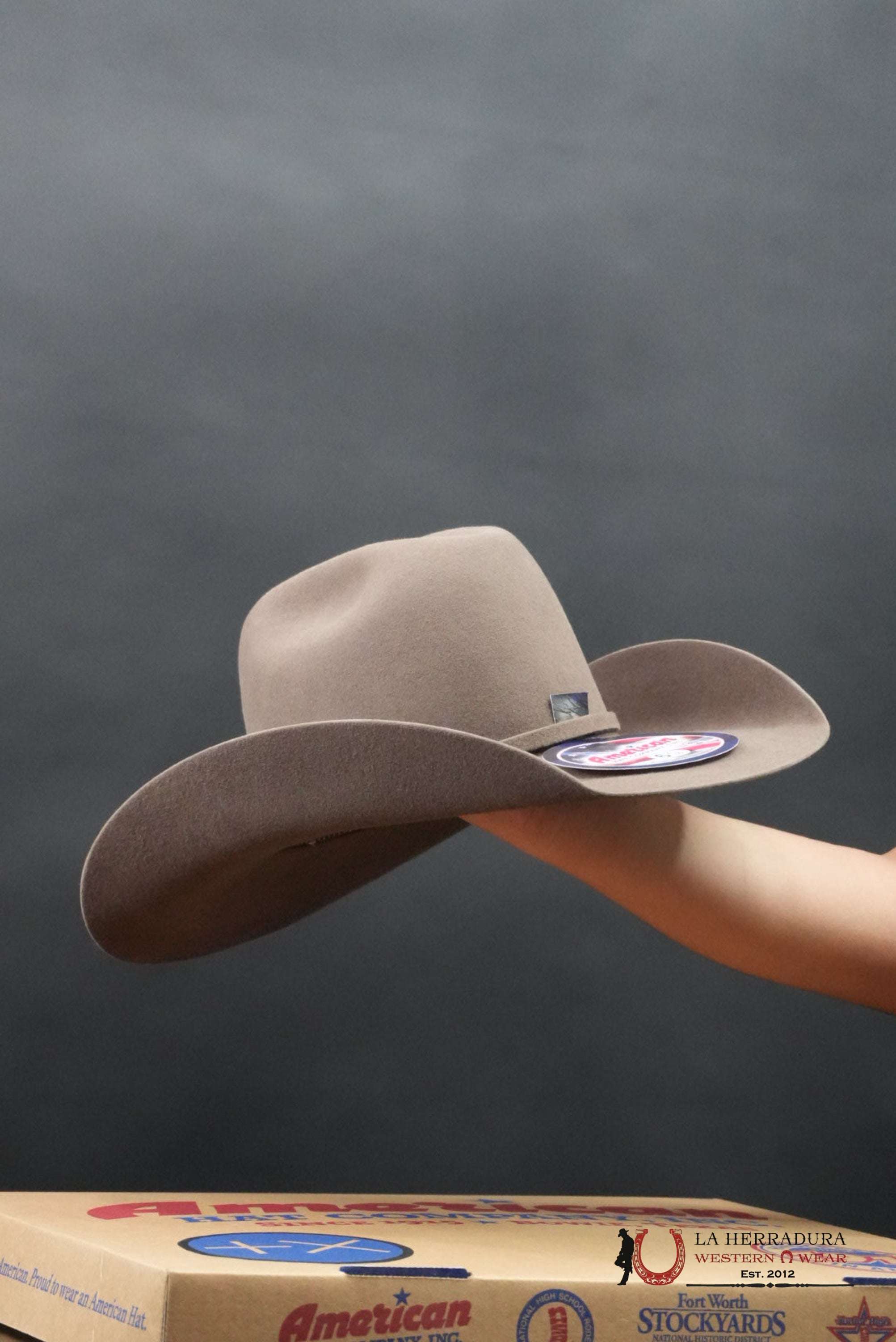 7x American Hat Pecan Rabbit Heair TEJANA