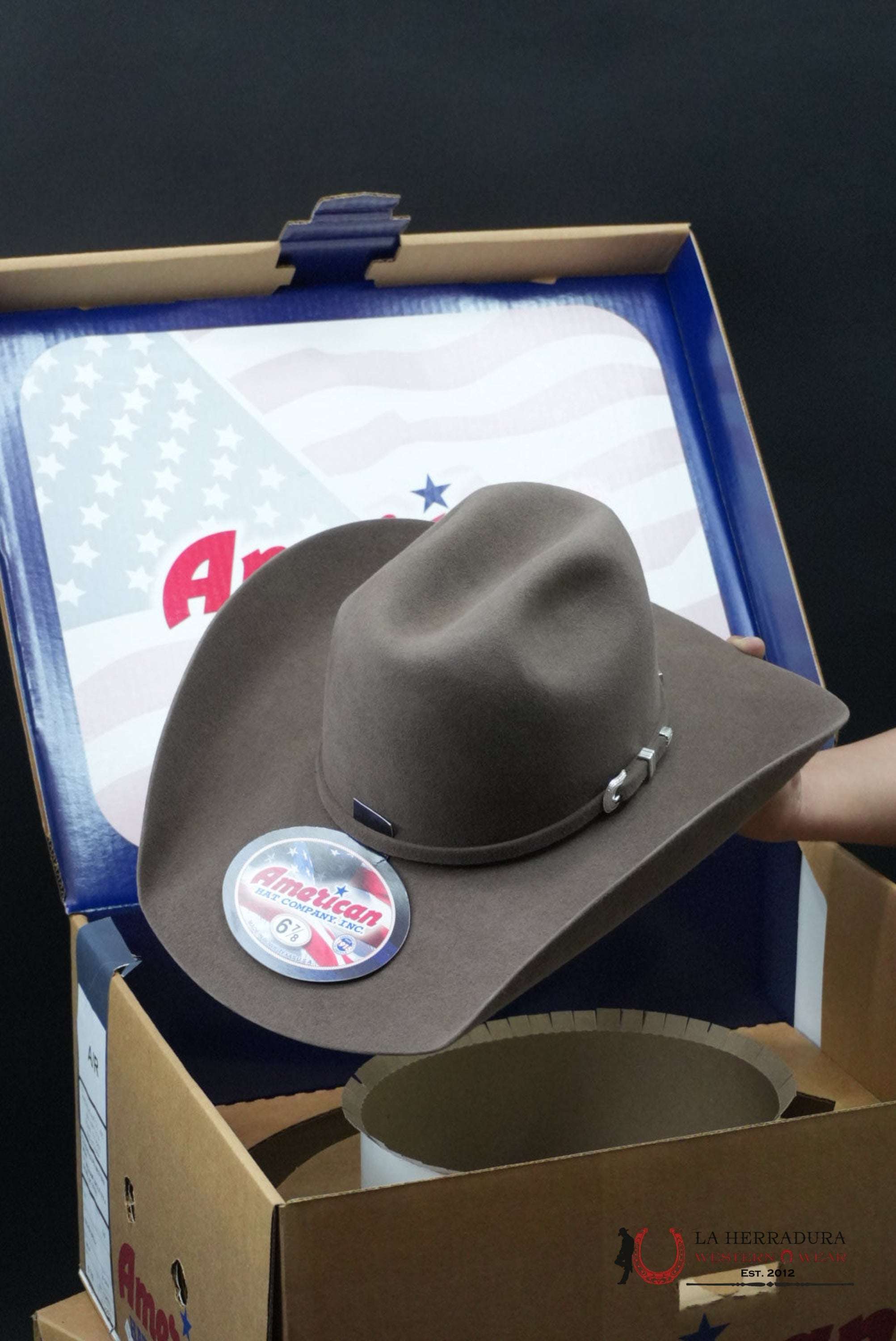 7x American Hat Pecan Rabbit Heair TEJANA