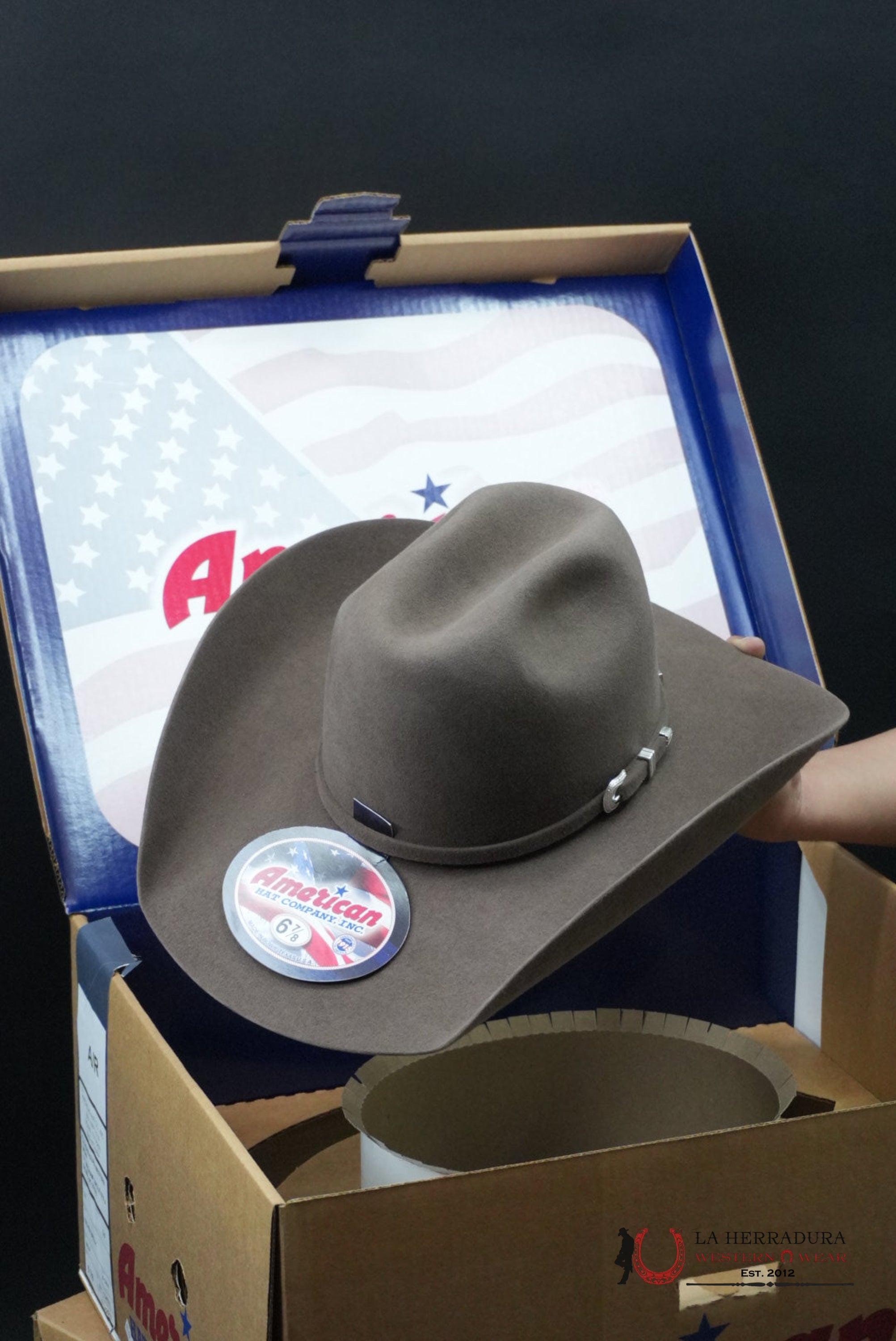 7x American Hat Pecan Rabbit Heair TEJANA