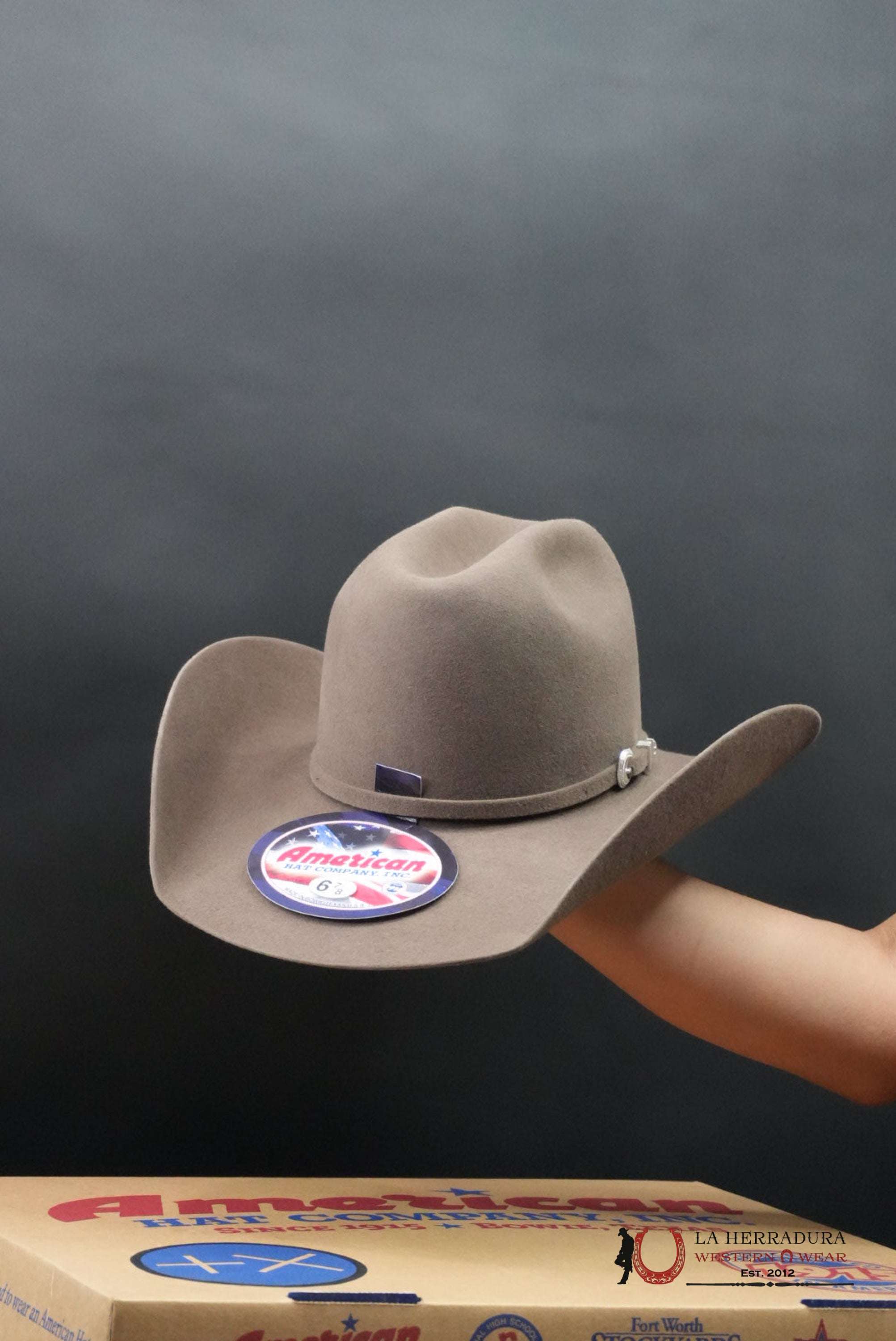 7x American Hat Pecan Rabbit Heair TEJANA