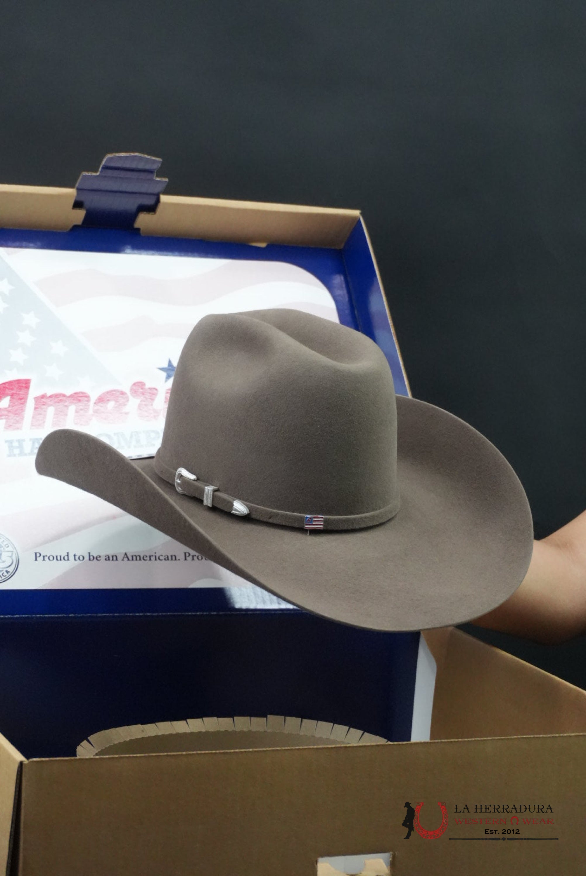 7x American Hat Pecan Rabbit Heair TEJANA