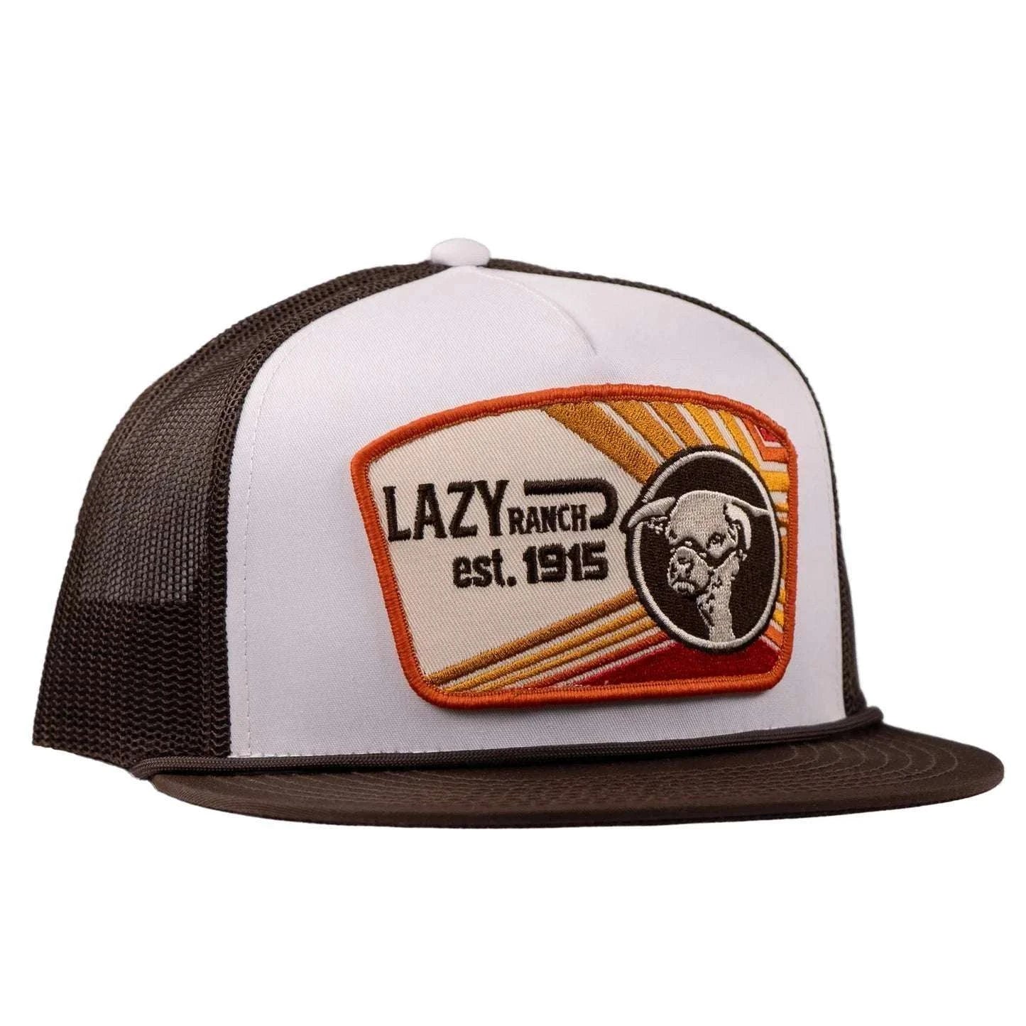 LAZY J CAPS WHITE & BROWN DAYBREAK Laherradurawwnc.com