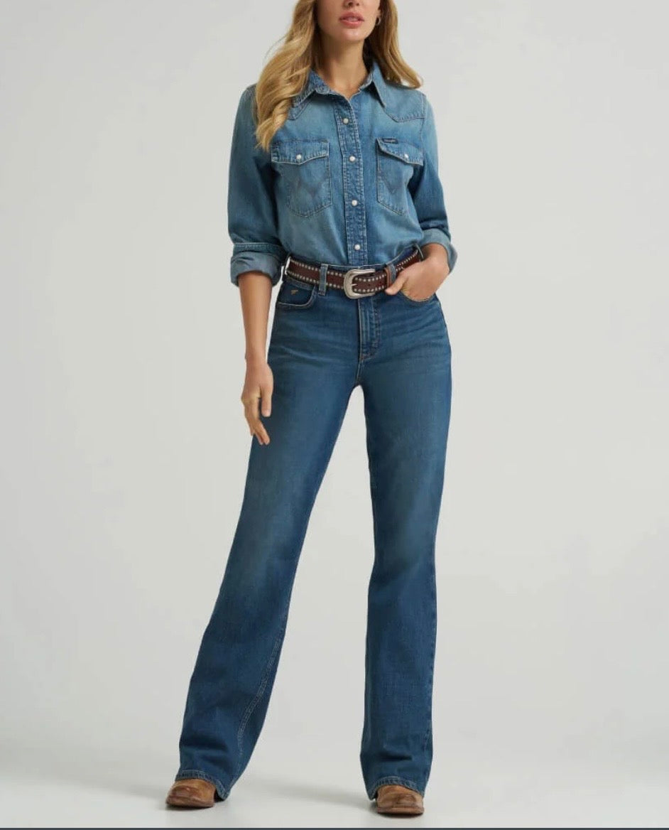 WRANGLER WOMENS SKYLAR HIGH RISE RELAXED JEANS - 112367599