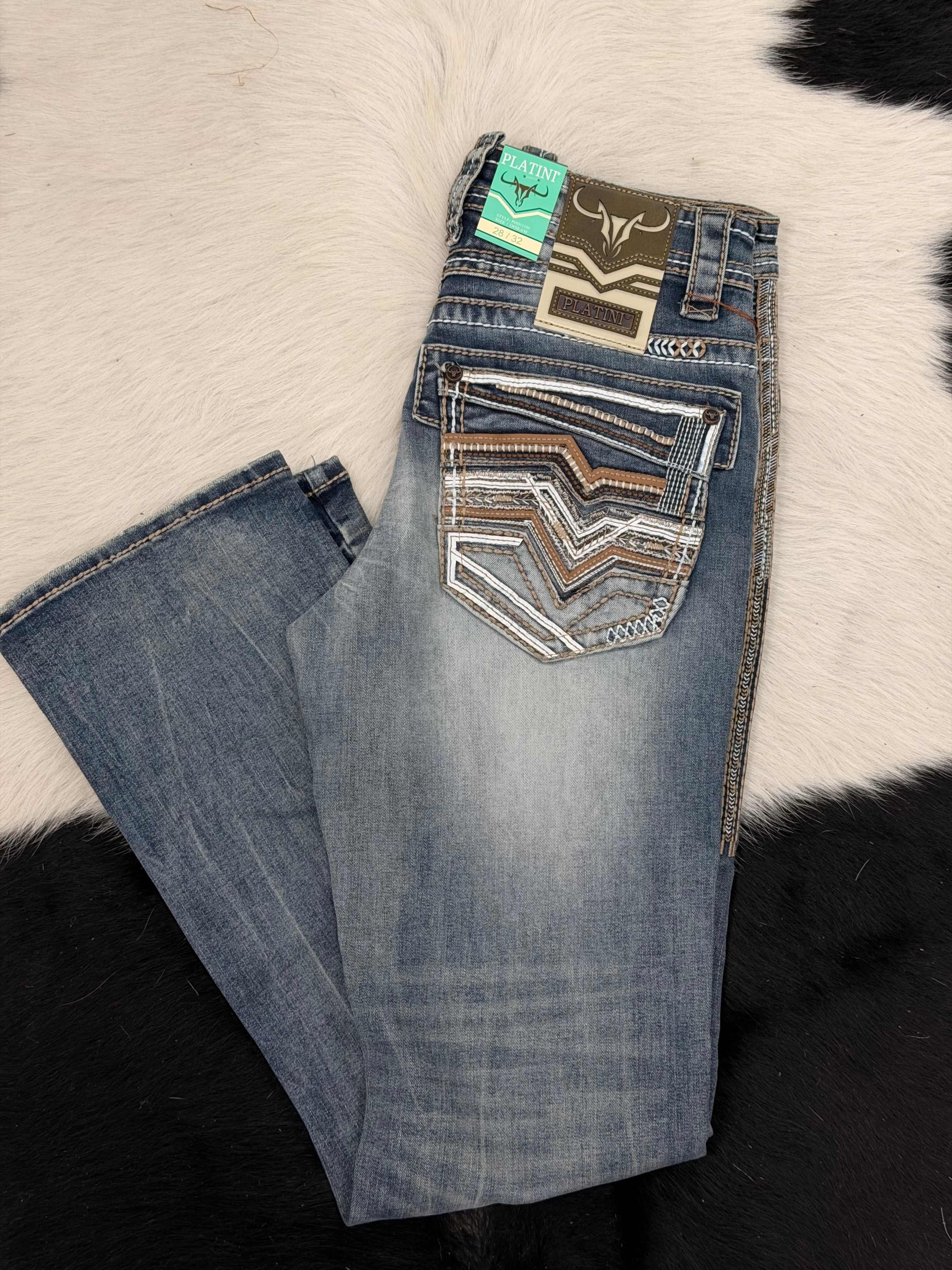 PLATINI MENS BOOT-CUT JEANS PHD11105