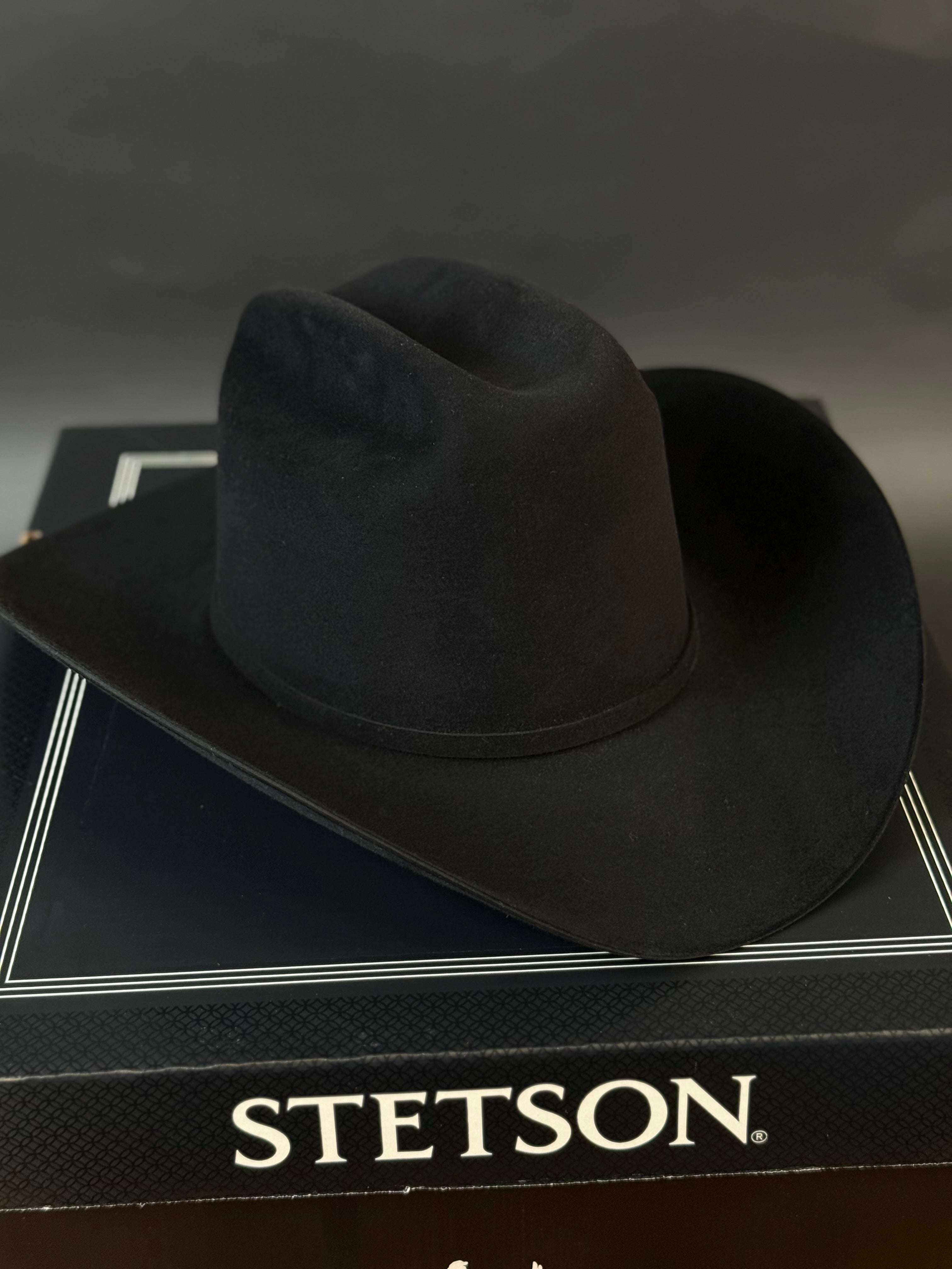 STETSON 100X THE GOLDEN EAGLE BLACK COPA ALTA 160 ANNIVERSARY FELT HAT Laherradurawwnc.com