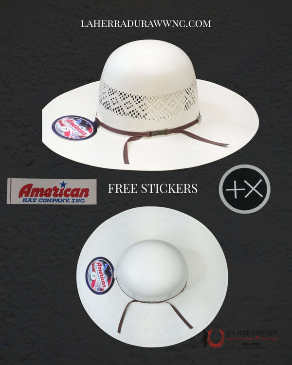 8300 AMERICAN STRAW HAT OPEN CROWN STRAW HAT STYLE