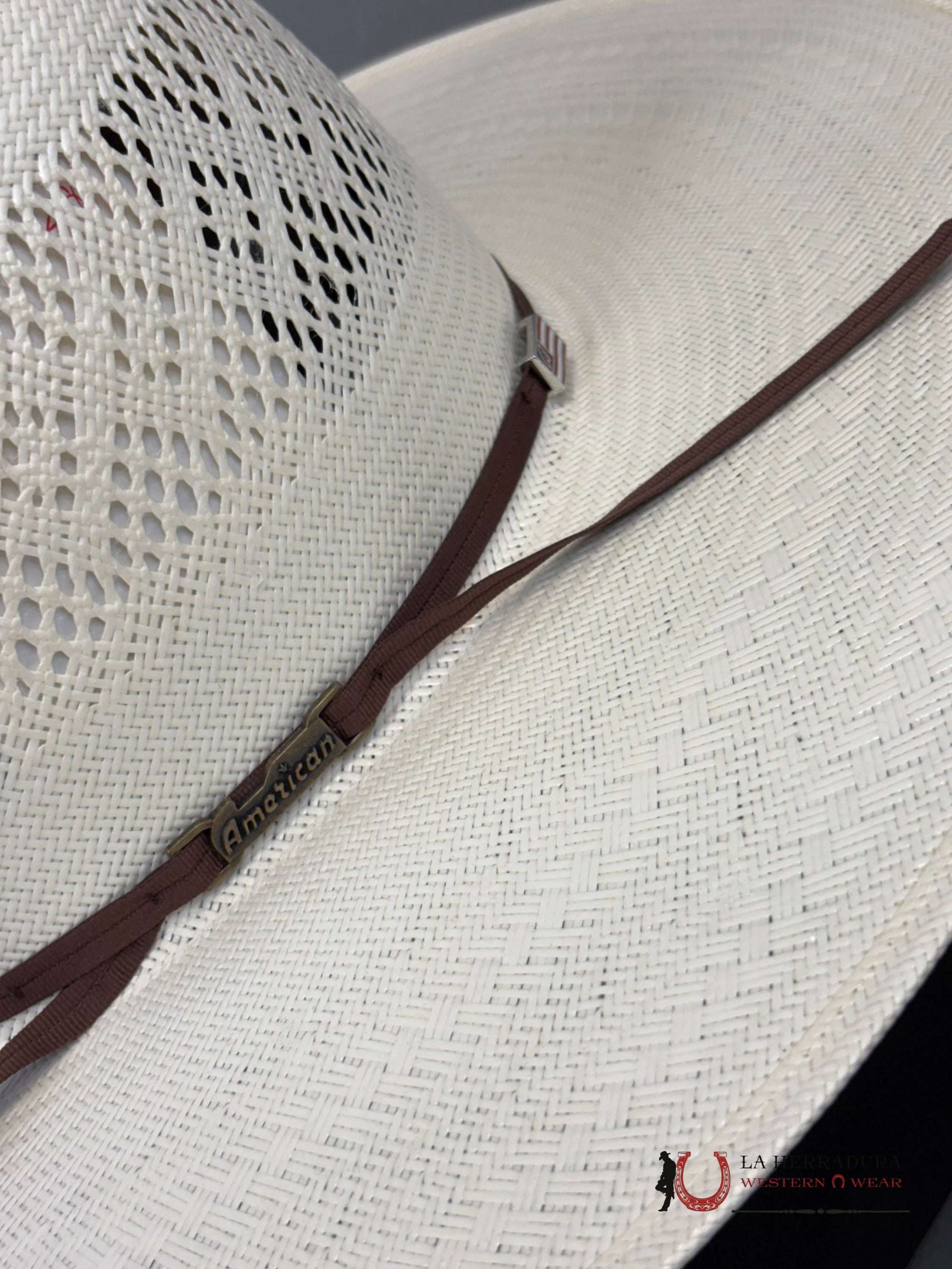 American Hat Open Crown Straw Style 8300 Tejana