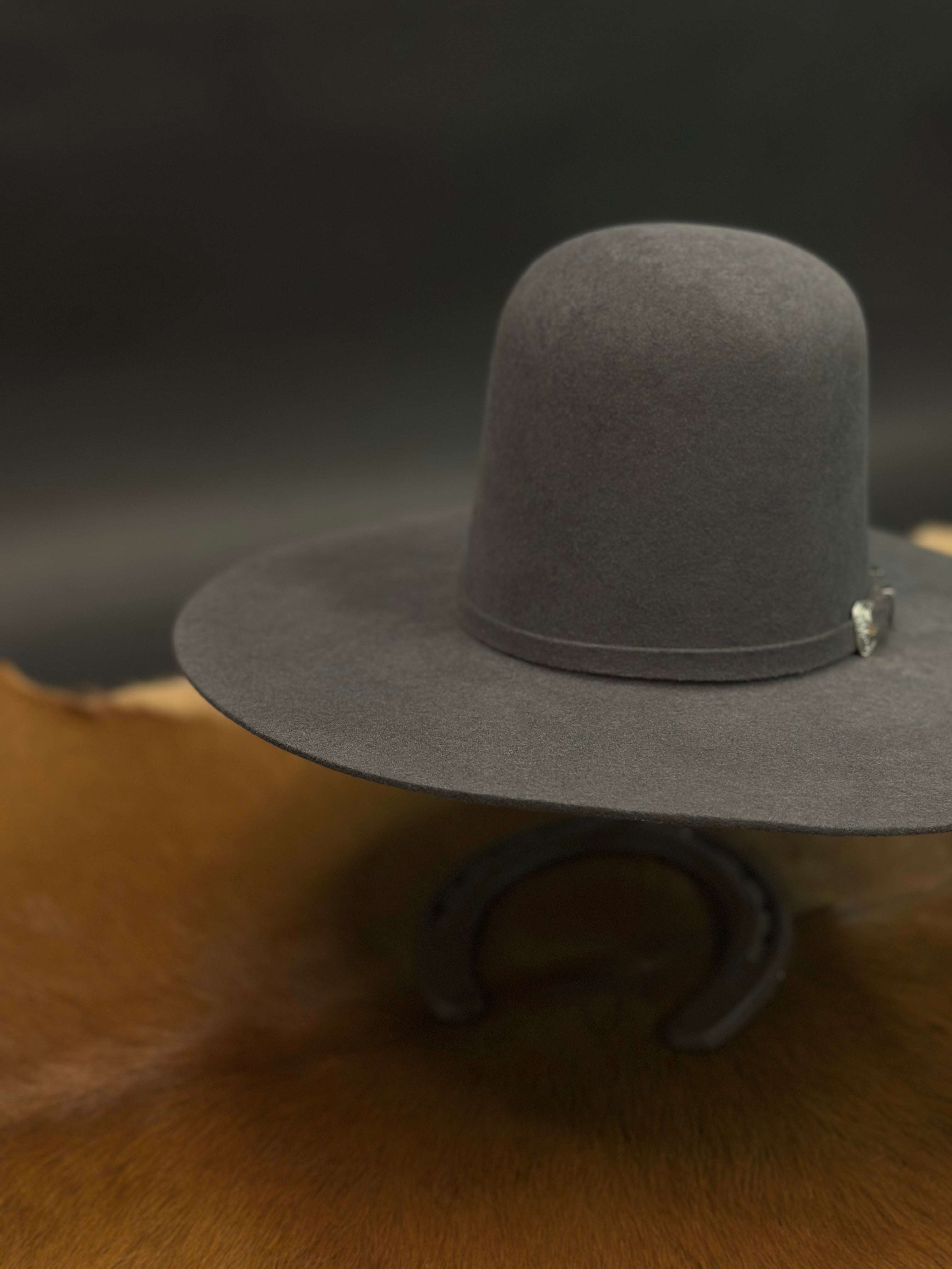 RDR KID CHARCOAL OPEN CROWN FELT HAT Laherradurawwnc.com