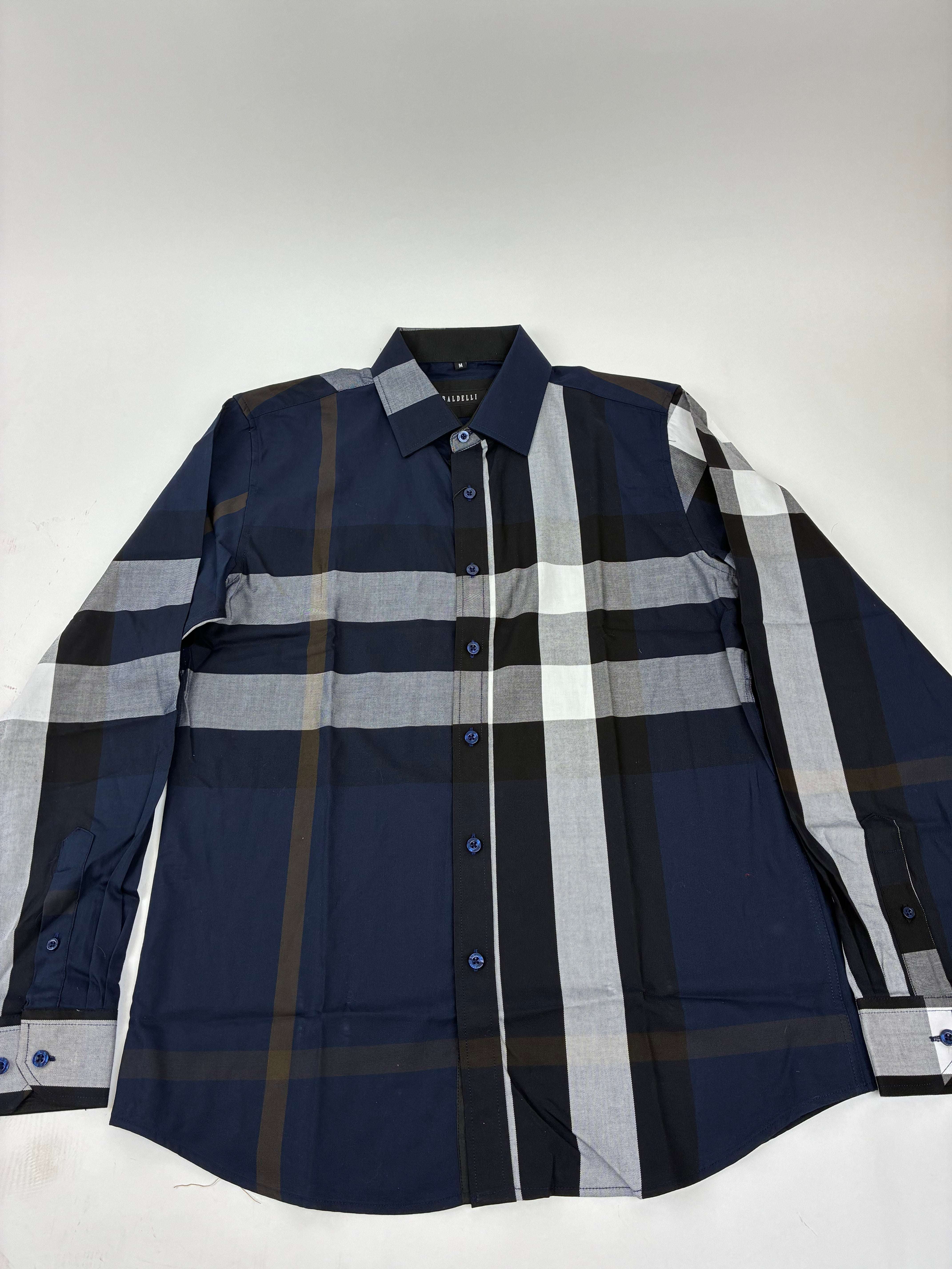BALDELLI LONG SLEEVE SHIRT NAVY CH-201 Laherradurawwnc.com