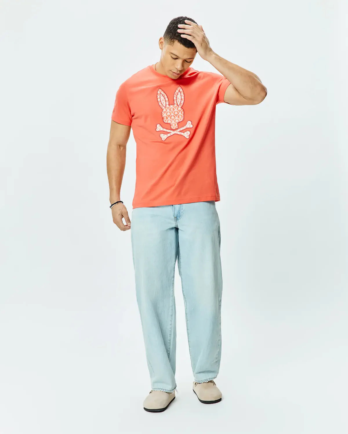 PSYCHO BUNNY BRAD GRAPHIC TEE EMBERGLOW - MT0200274