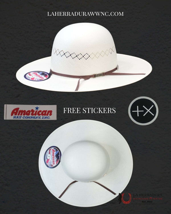8400 AMERICAN HAT OPEN CROWN STRAW HAT STYLE