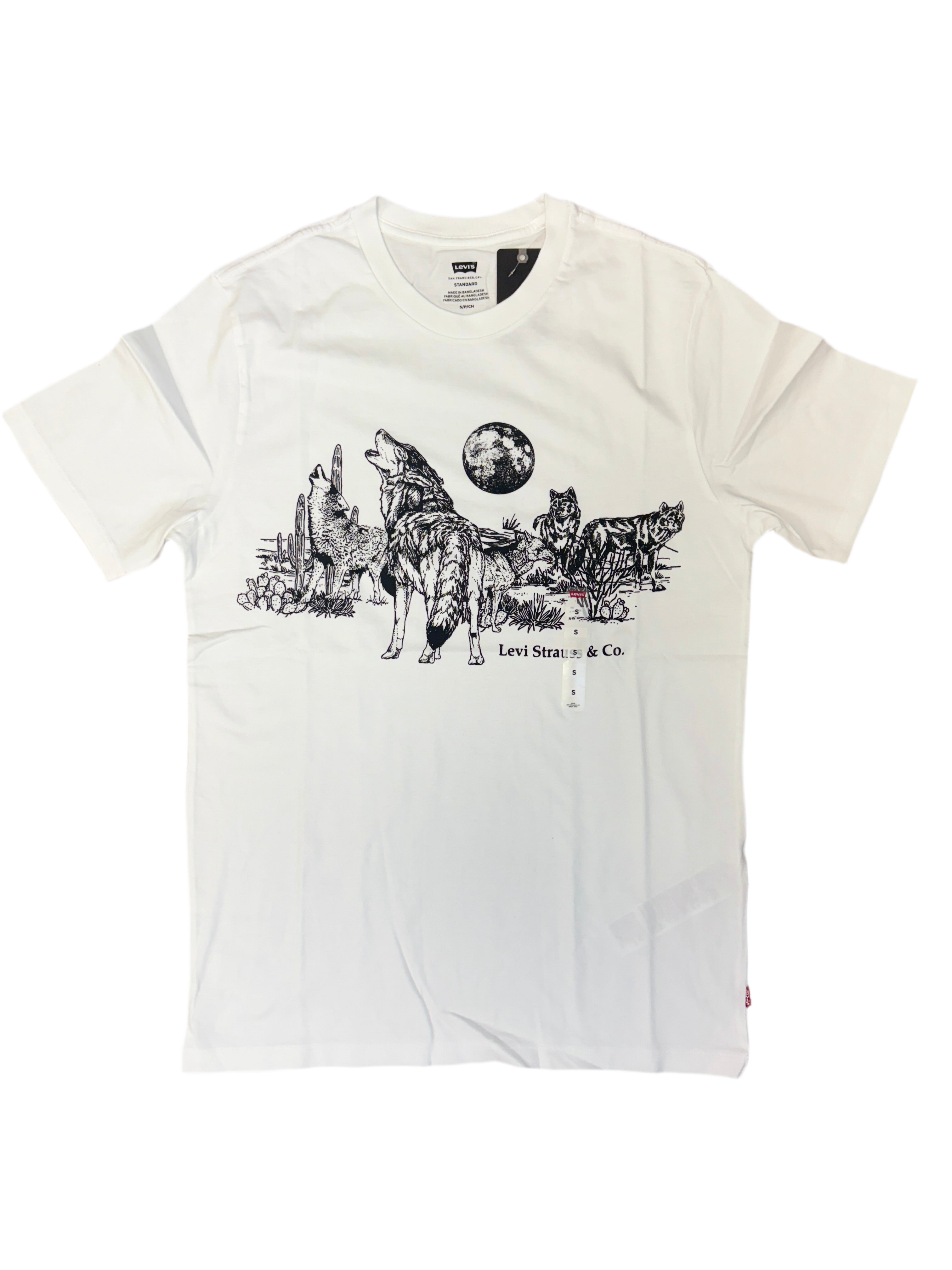 LEVI'S MENS SHORT SLEEVE T-SHIRT WHITE 224912003