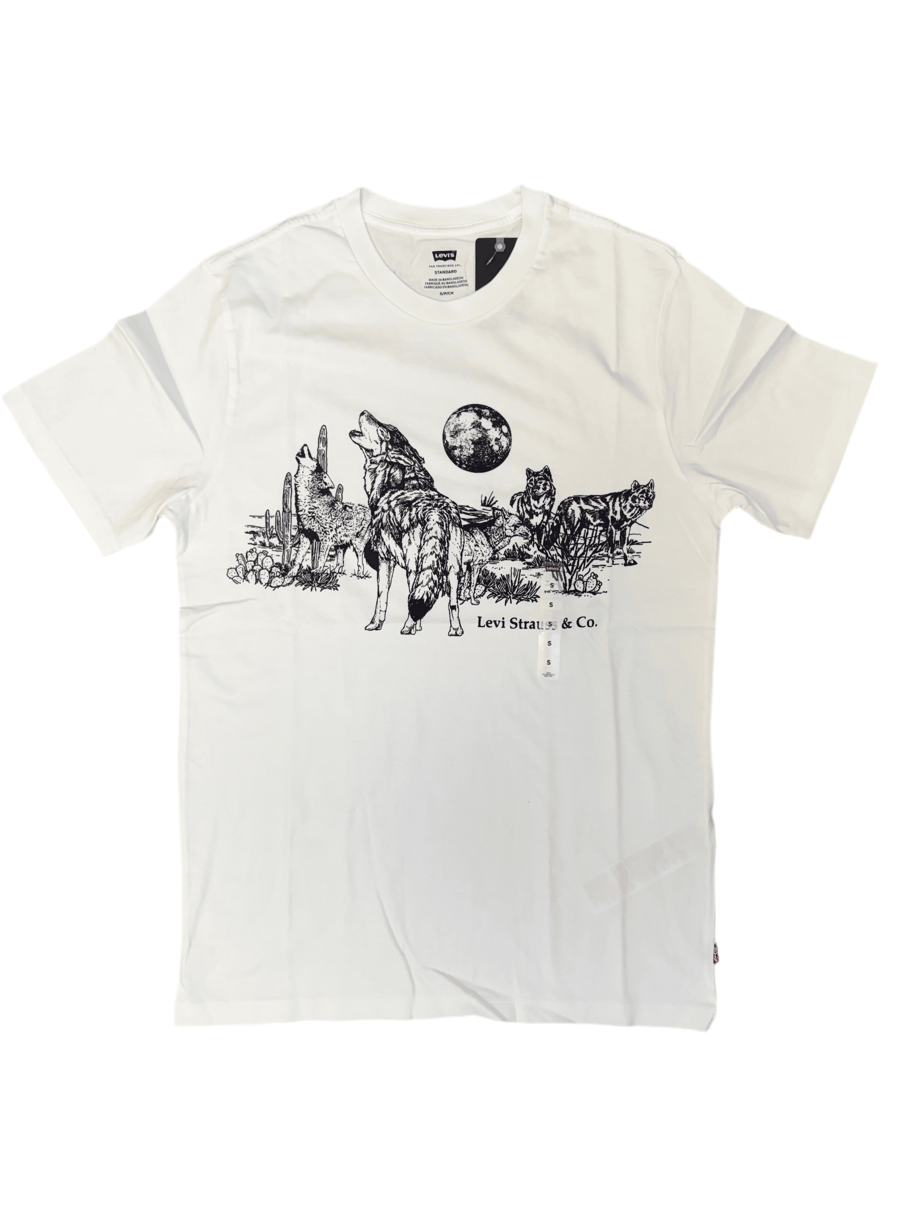 LEVI'S MENS SHORT SLEEVE T-SHIRT WHITE 224912003 Laherradurawwnc.com