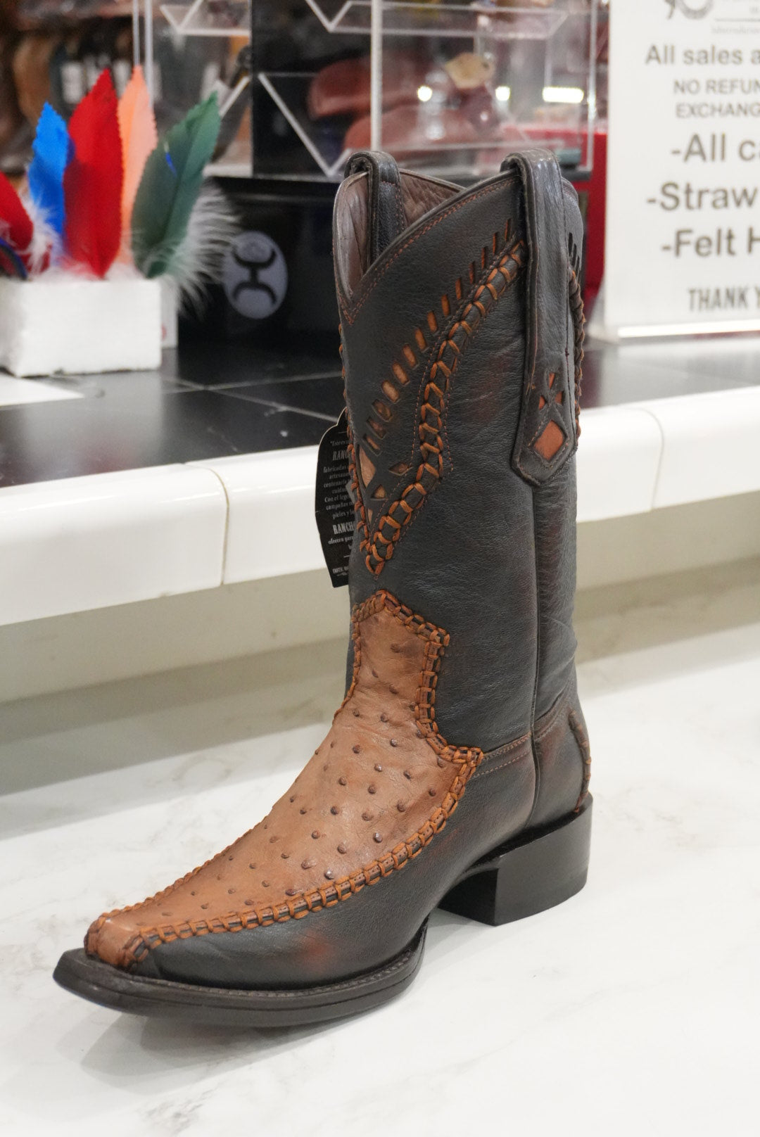 SEMENTAL BOOT MEN AVESTRUZ CAFÉ