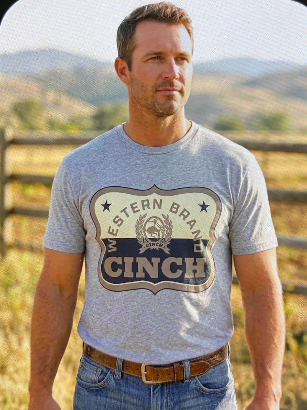 MENS CINCH SHORT SLEEVE GREY- MTT1690747