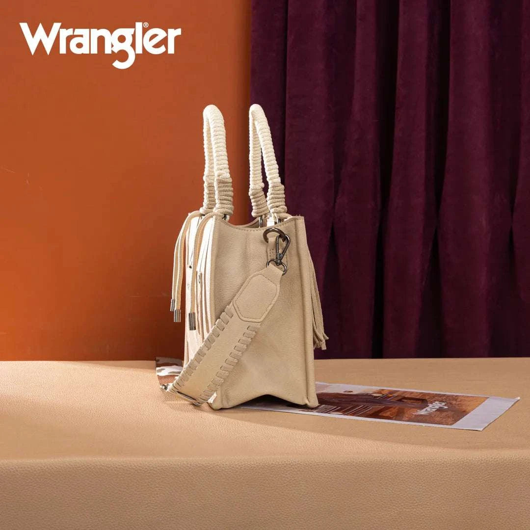 WRANGLER COWHIDE CROSS BODY TAN 8120STN Laherradurawwnc.com