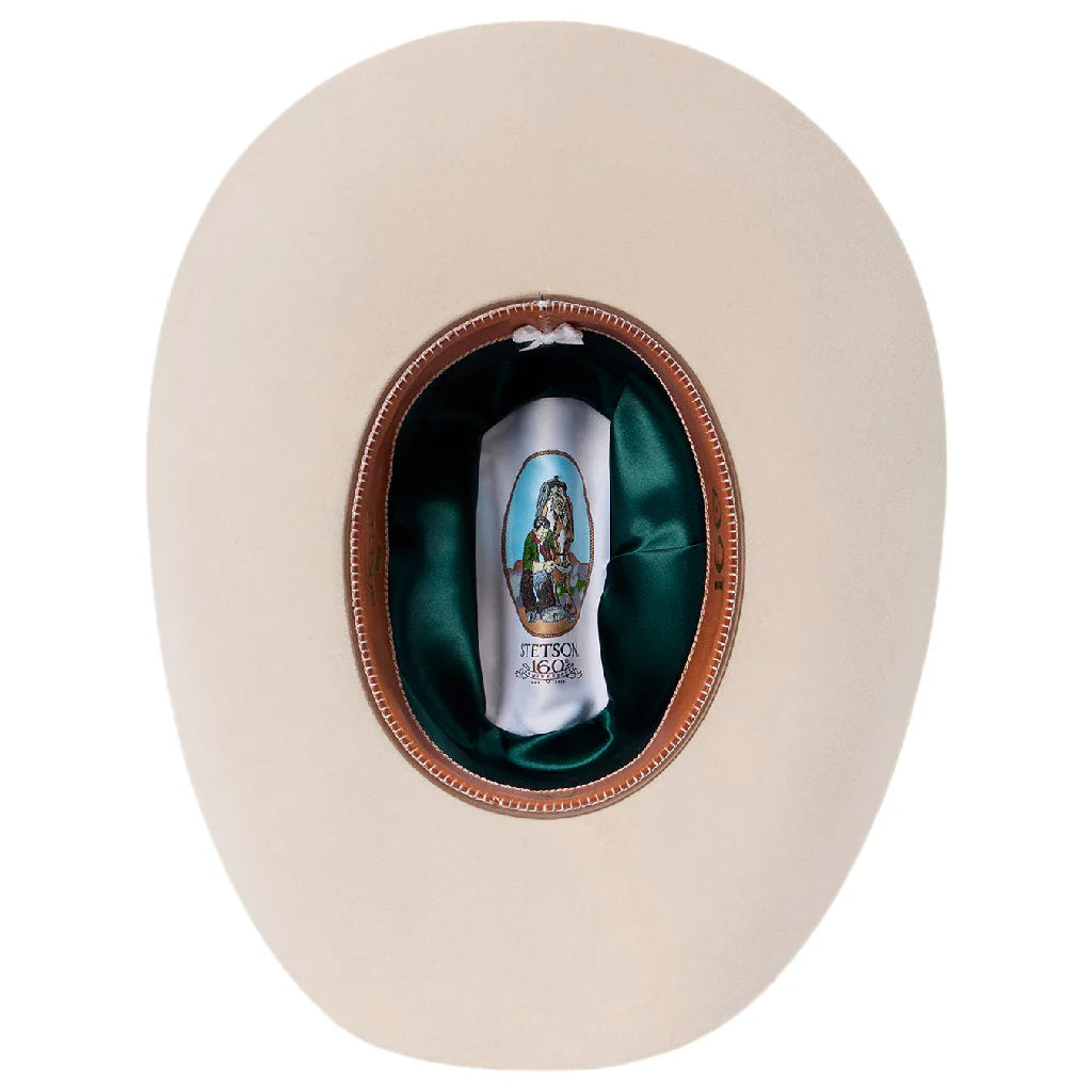 STETSON 100X THE GOLDEN EAGLE SILVERBELLY COPA ALTA PREMIUM FELT HAT