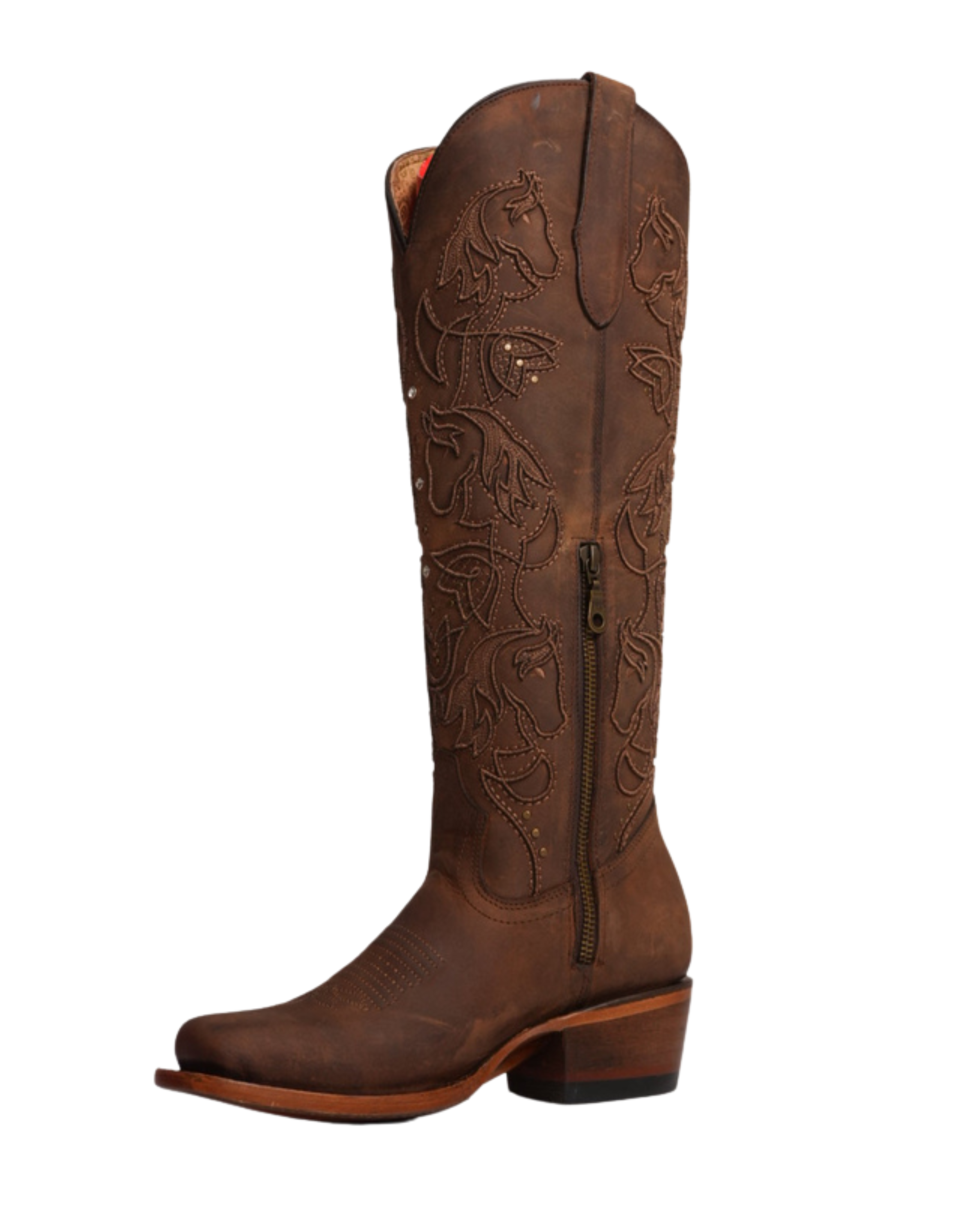 BOTA ALTA PARA MUJER LA HERRADURA ALAZANA RODEO AMÉRICA COGNAC