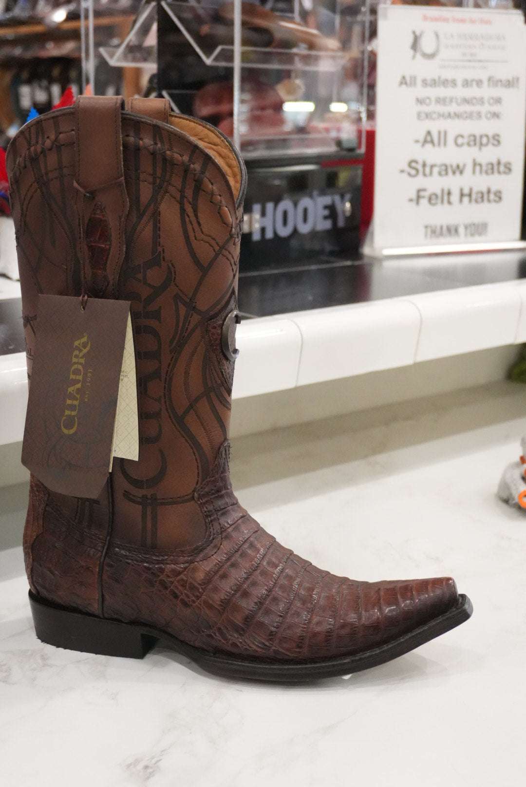 CUADRA BOOT FUSCUS BELLY LUMBER HUESO TOE 2B10FY Laherradurawwnc.com